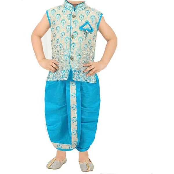 MJ Newborn Vest and Dhoti set - Vintage India NYC