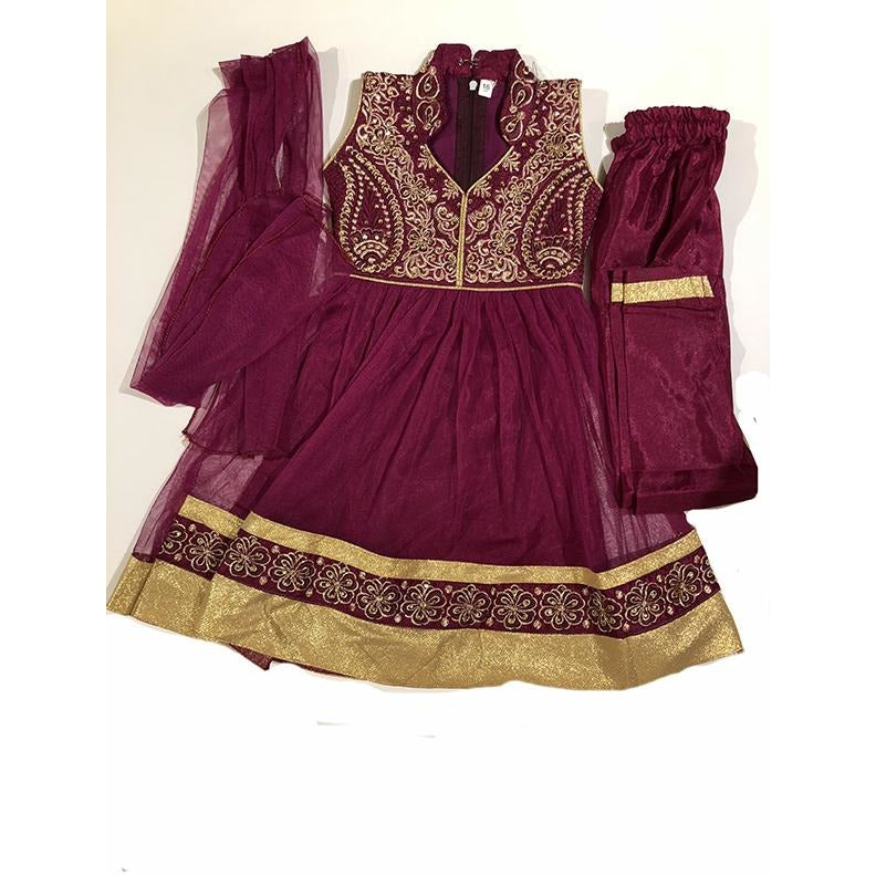 MJ Girls Anarkali Set - Vintage India NYC