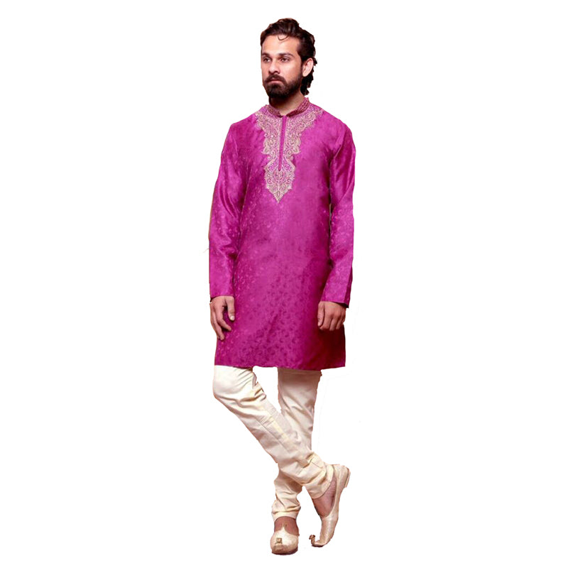 MJ Magenta Kurta - Vintage India NYC