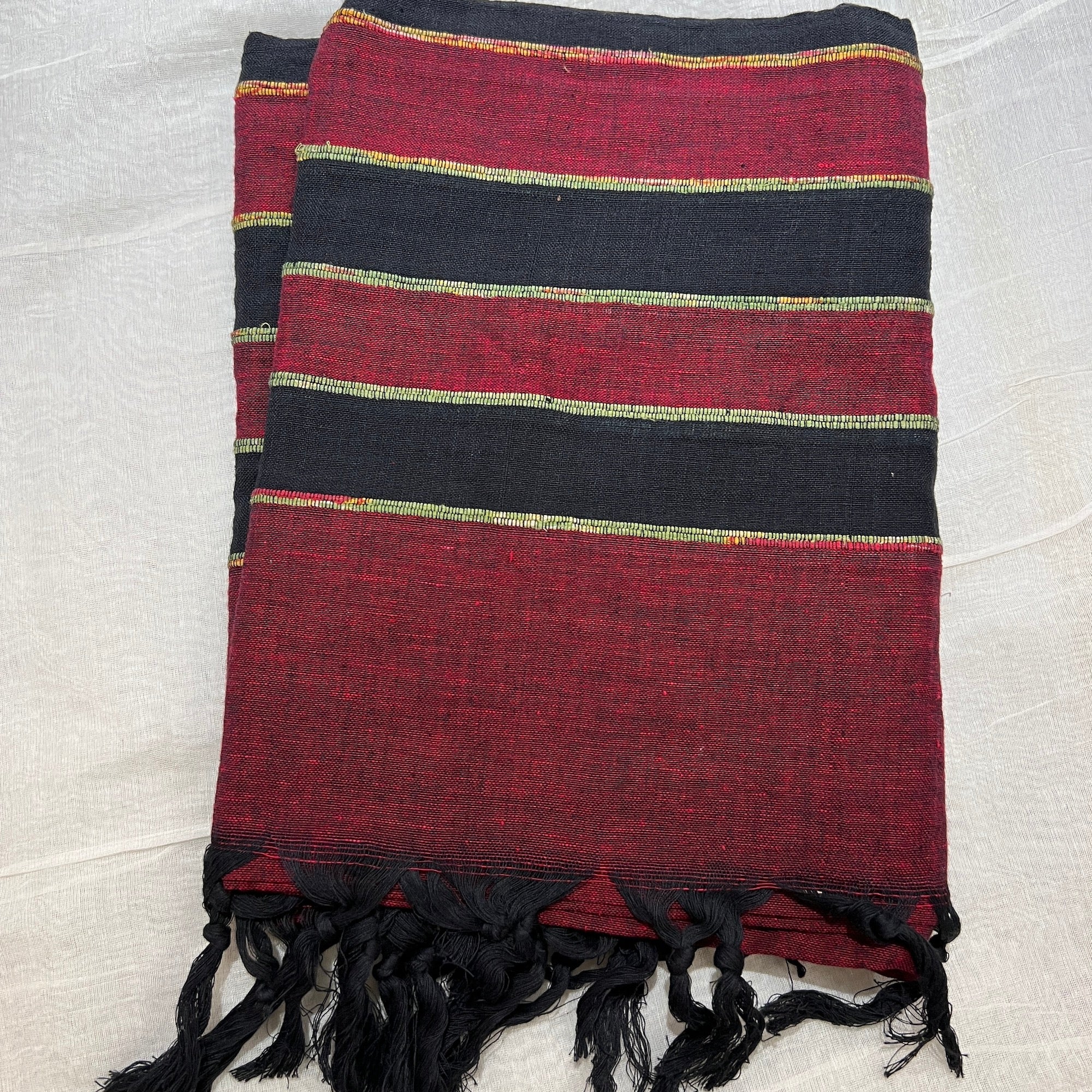 Handwoven Cotton Khadi Shawls-Various Colors - Vintage India NYC