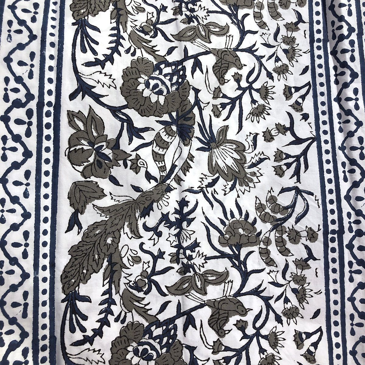 JM Fine Cotton Blockprint Sheets - Vintage India NYC