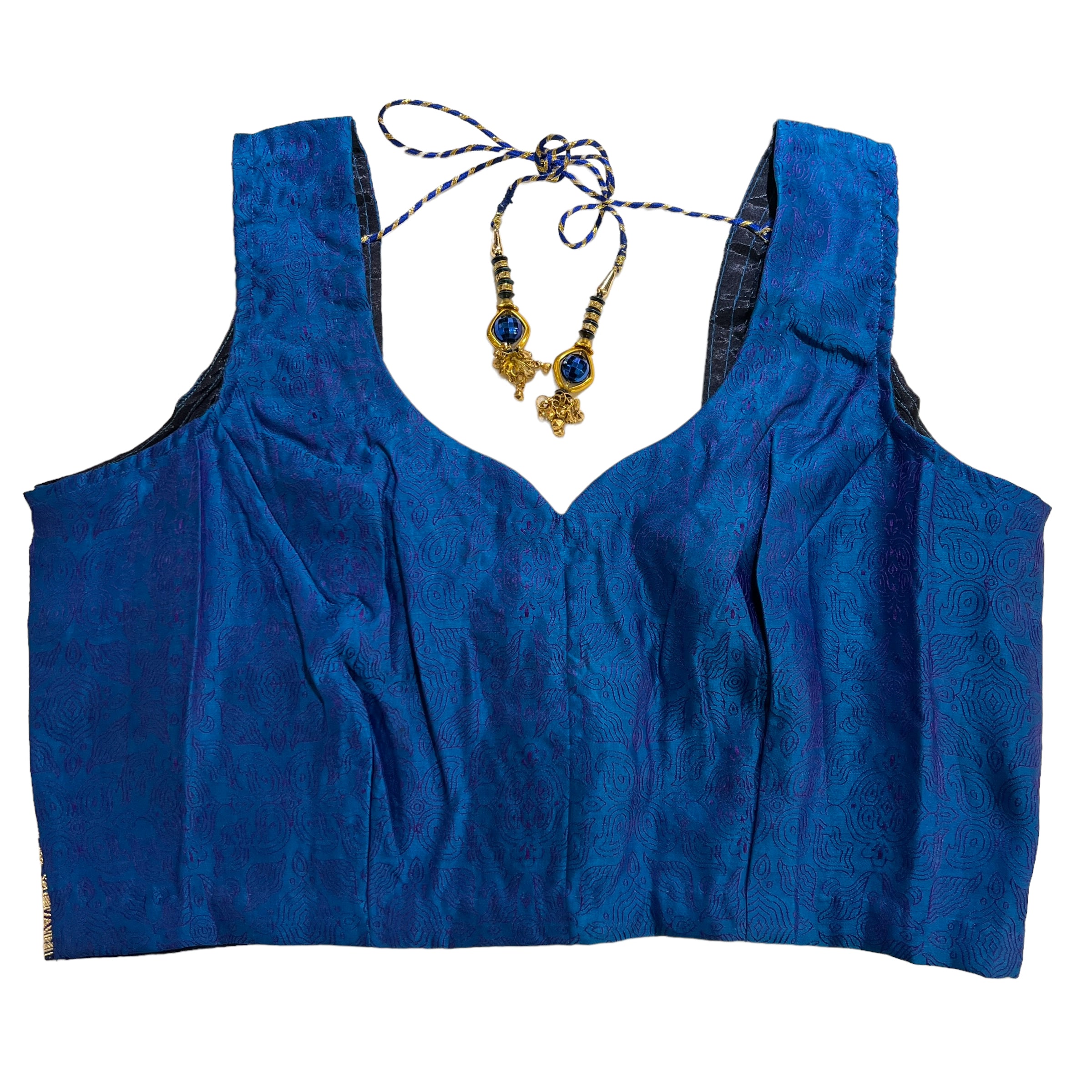 Brocade Saree Blouses-Size 42 - Vintage India NYC
