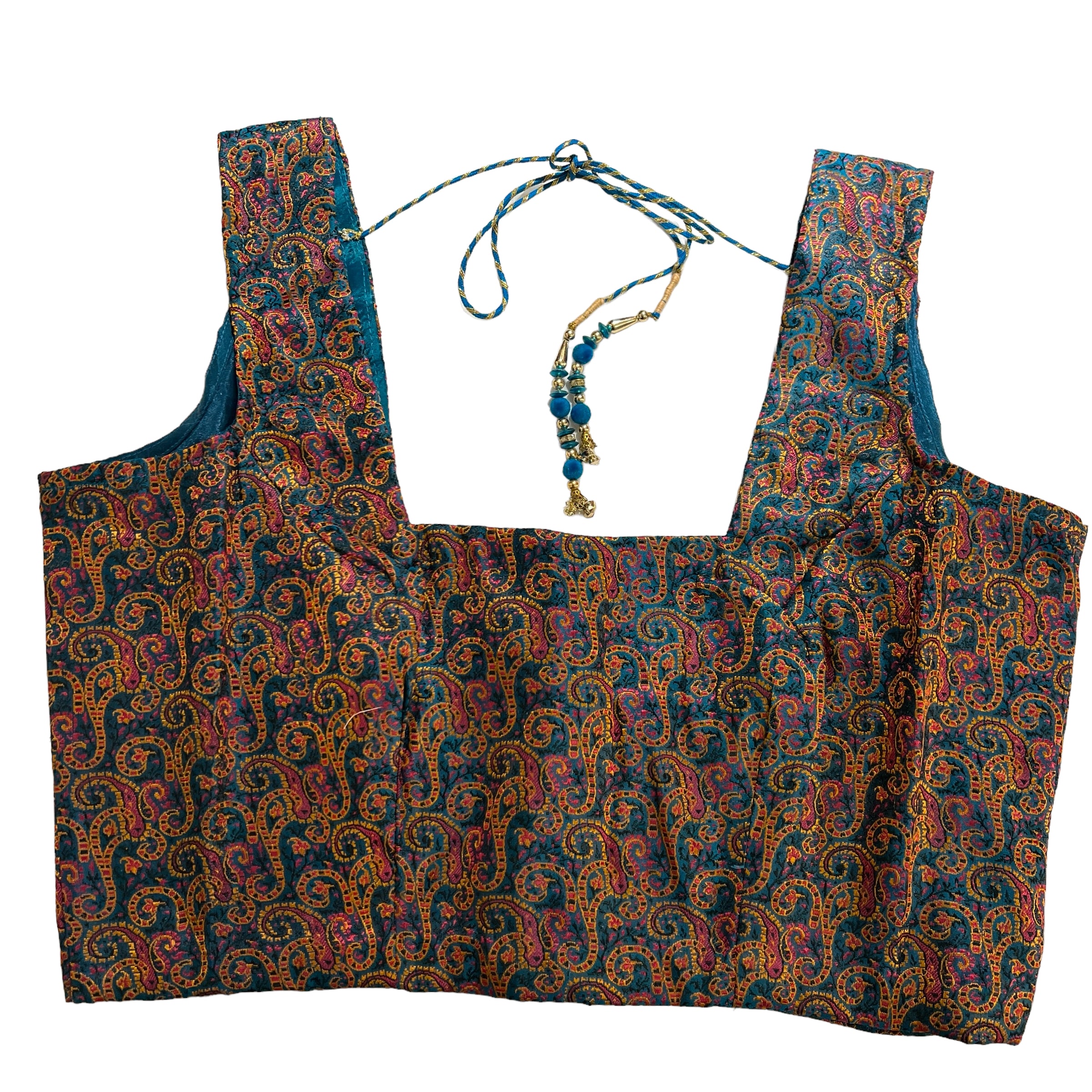 Brocade Saree Blouses-Size 42 - Vintage India NYC