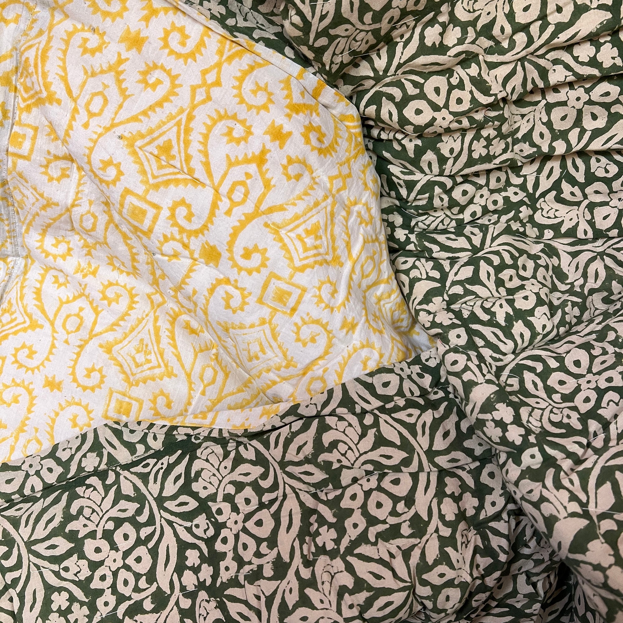 Hand Block Quilts-King & Queen-3 Styles - Vintage India NYC