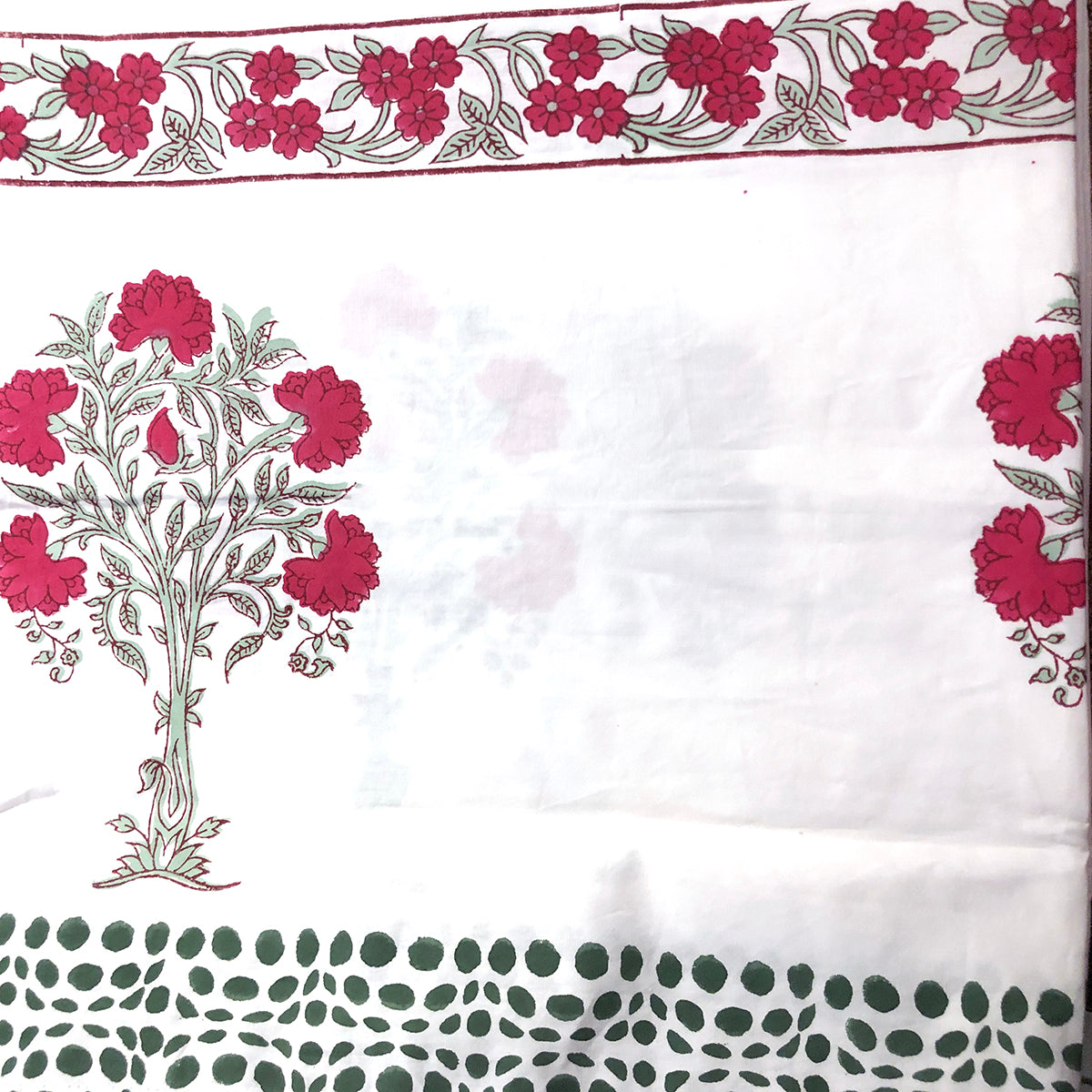 JM Fine Cotton Blockprint Sheets - Vintage India NYC