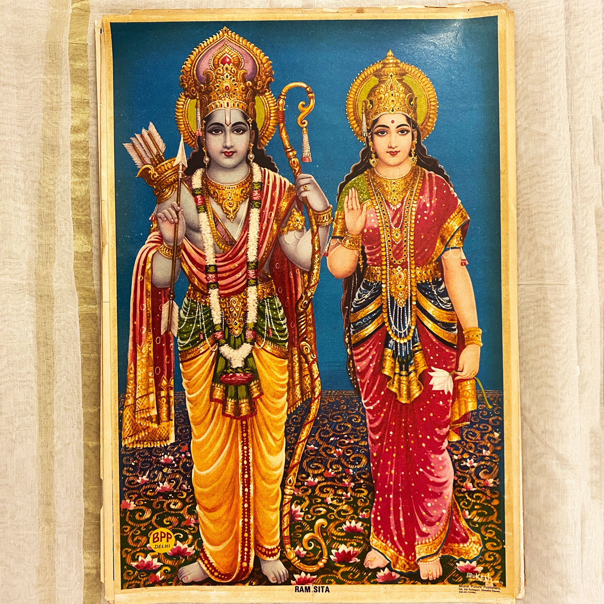 Vintage Large Sita Ram Posters-2 Styles - Vintage India NYC