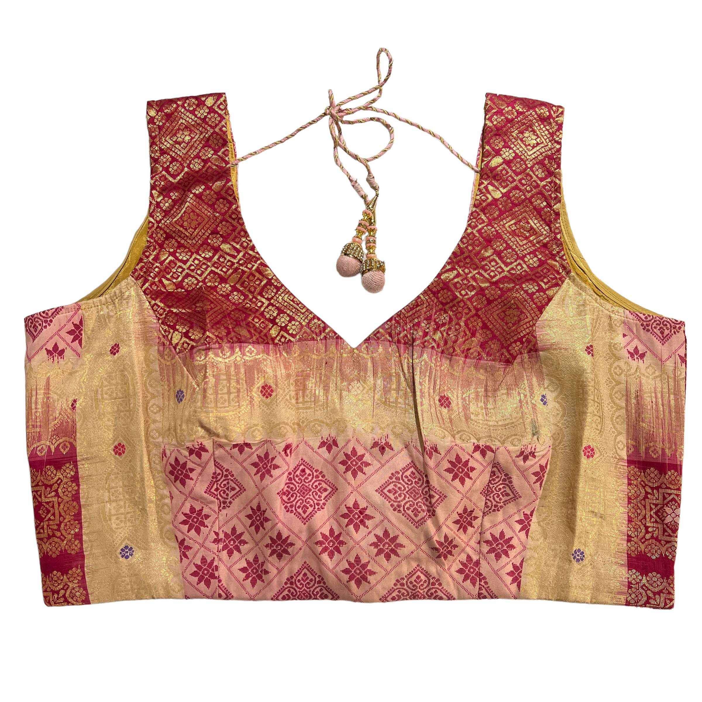 Brocade Saree Blouses-Size 42 - Vintage India NYC