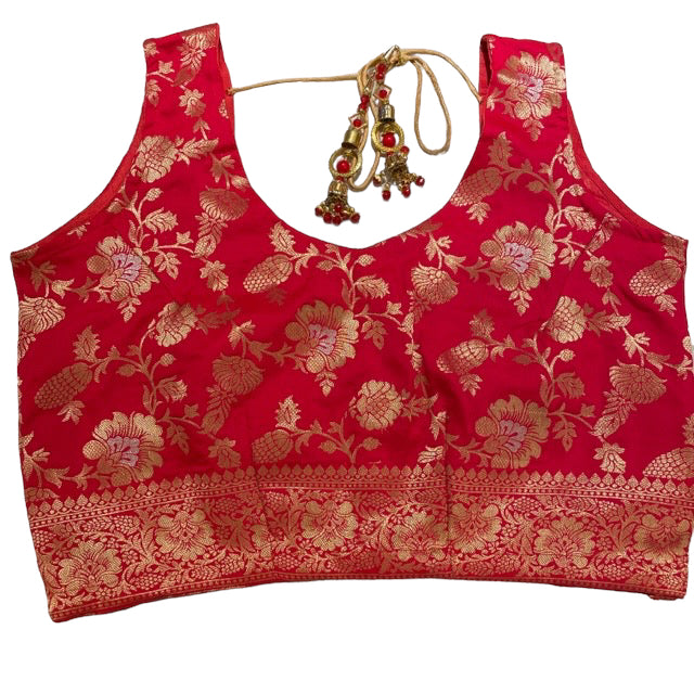 Brocade Saree Blouses-Size 40 - Vintage India NYC