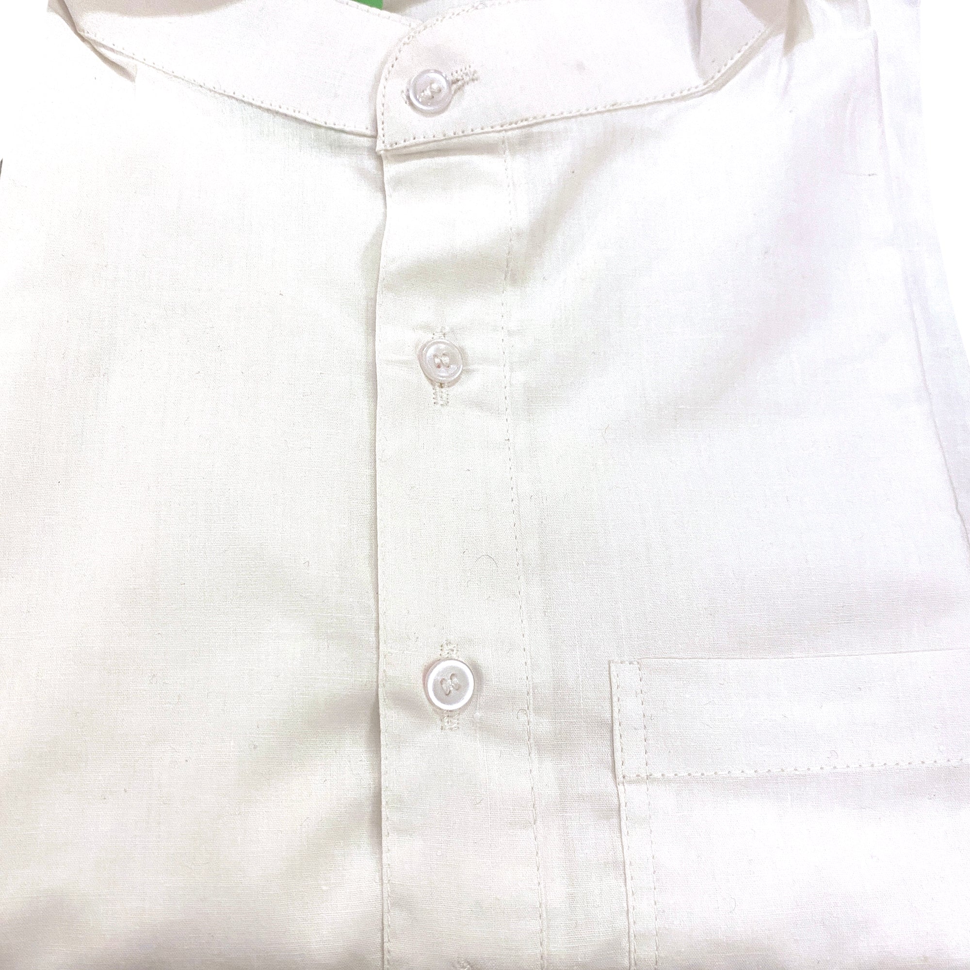 SD White 100% Cotton Kurta - Vintage India NYC