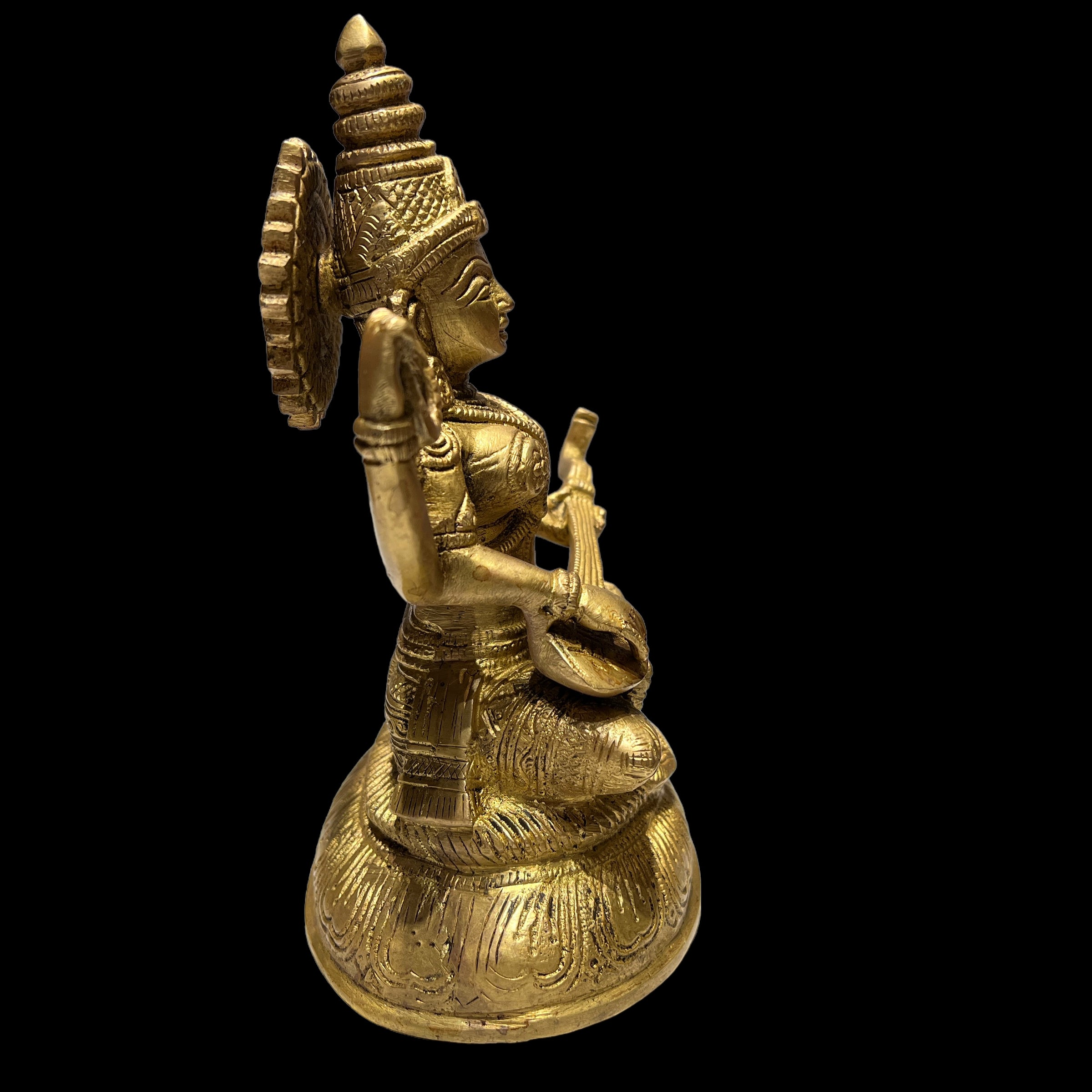 GM Saraswati 1552-7.5in - Vintage India NYC