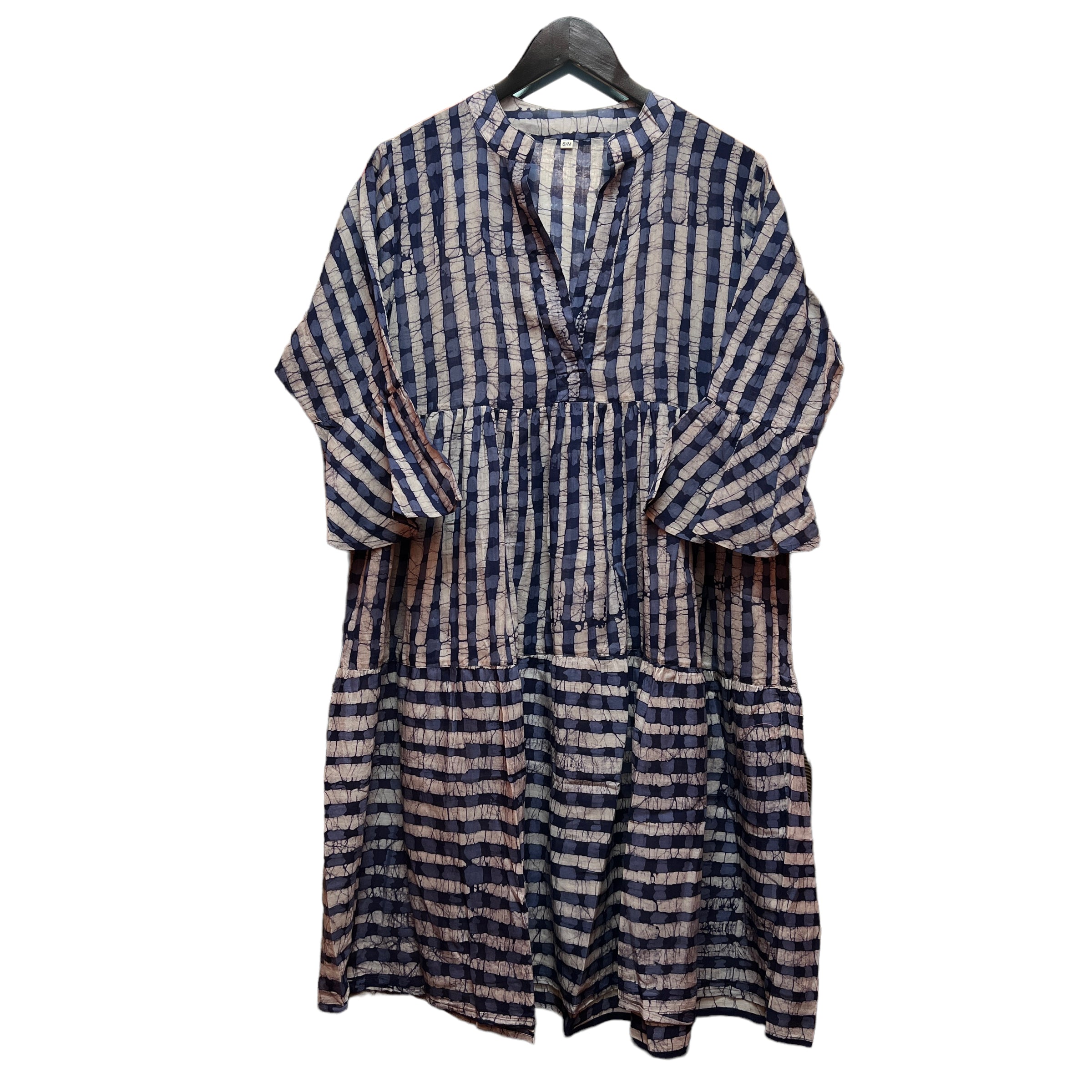 Blockprint Short Tier Dress-2 pattern choices - Vintage India NYC
