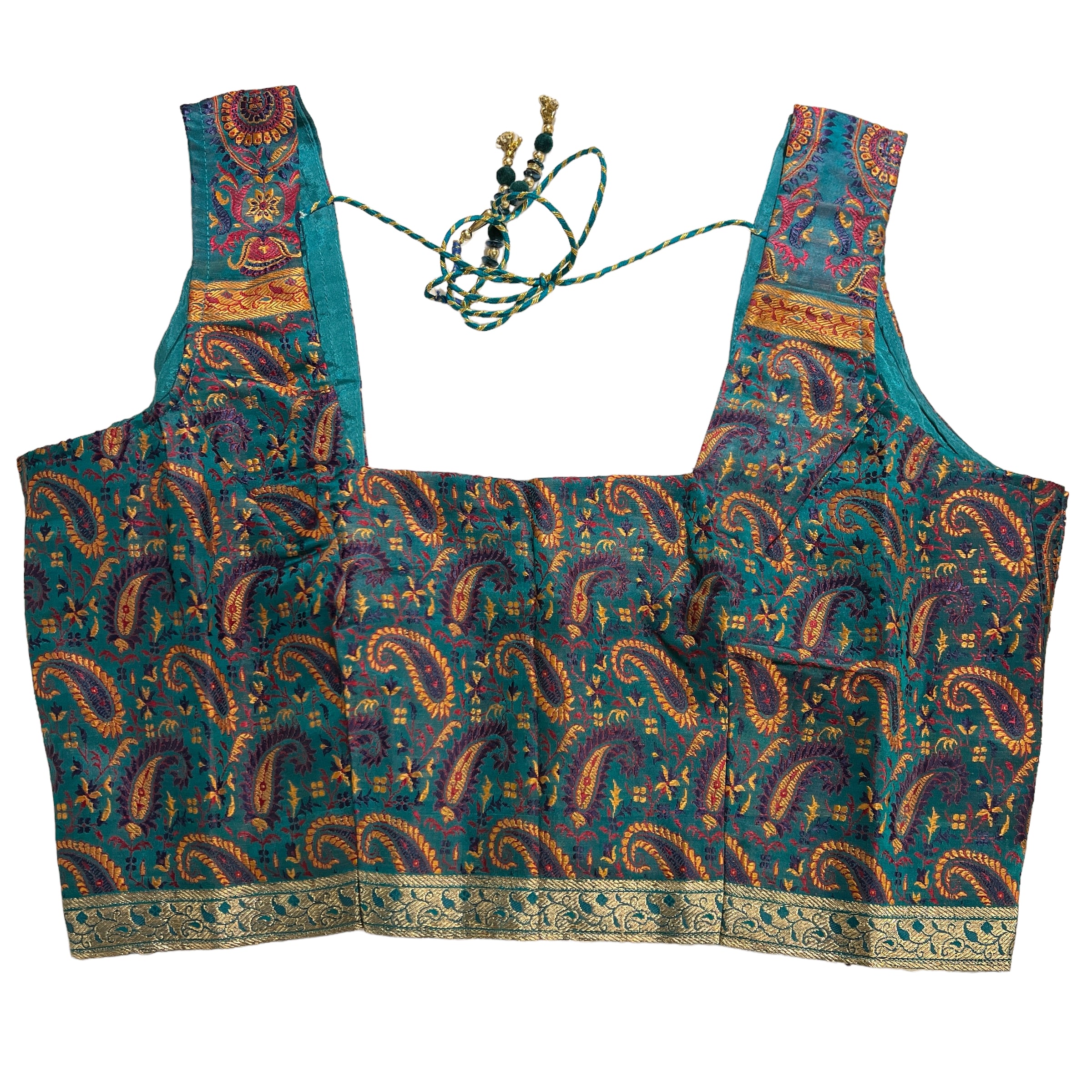 Brocade Saree Blouses-Size 42 - Vintage India NYC
