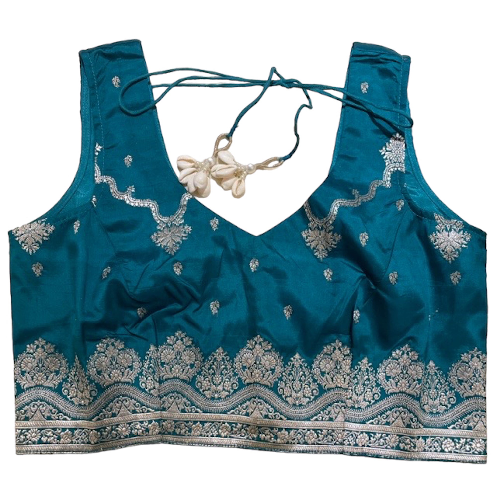 Brocade Saree Blouses-Size 36 - Vintage India NYC