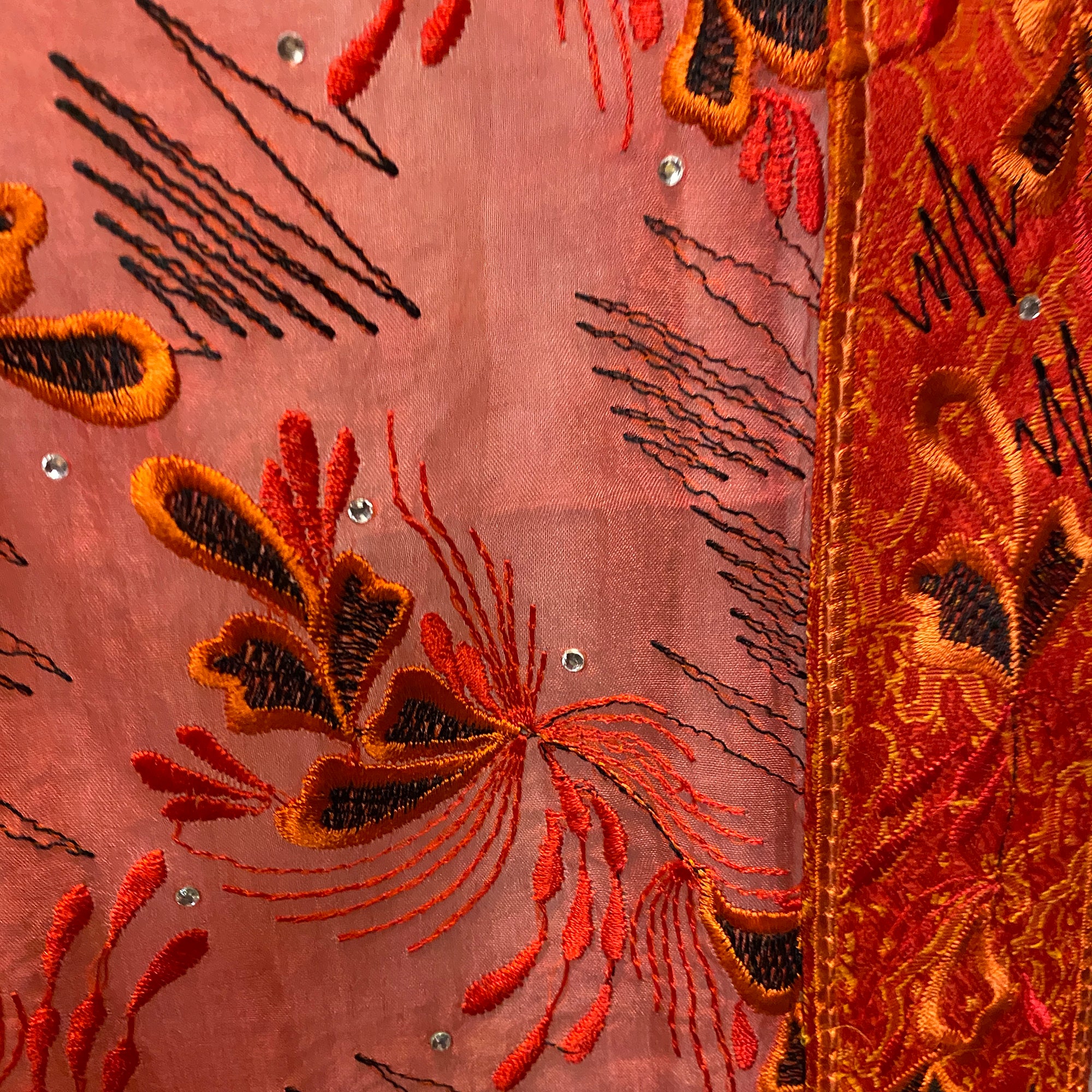 Single Curtains-Reds - Vintage India NYC