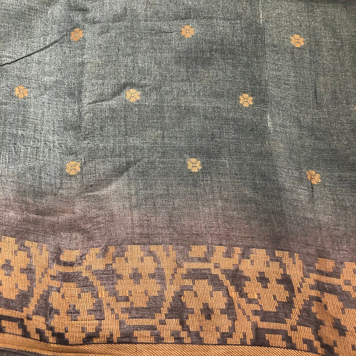 VM Tussar Silk Saree 11 - Vintage India NYC