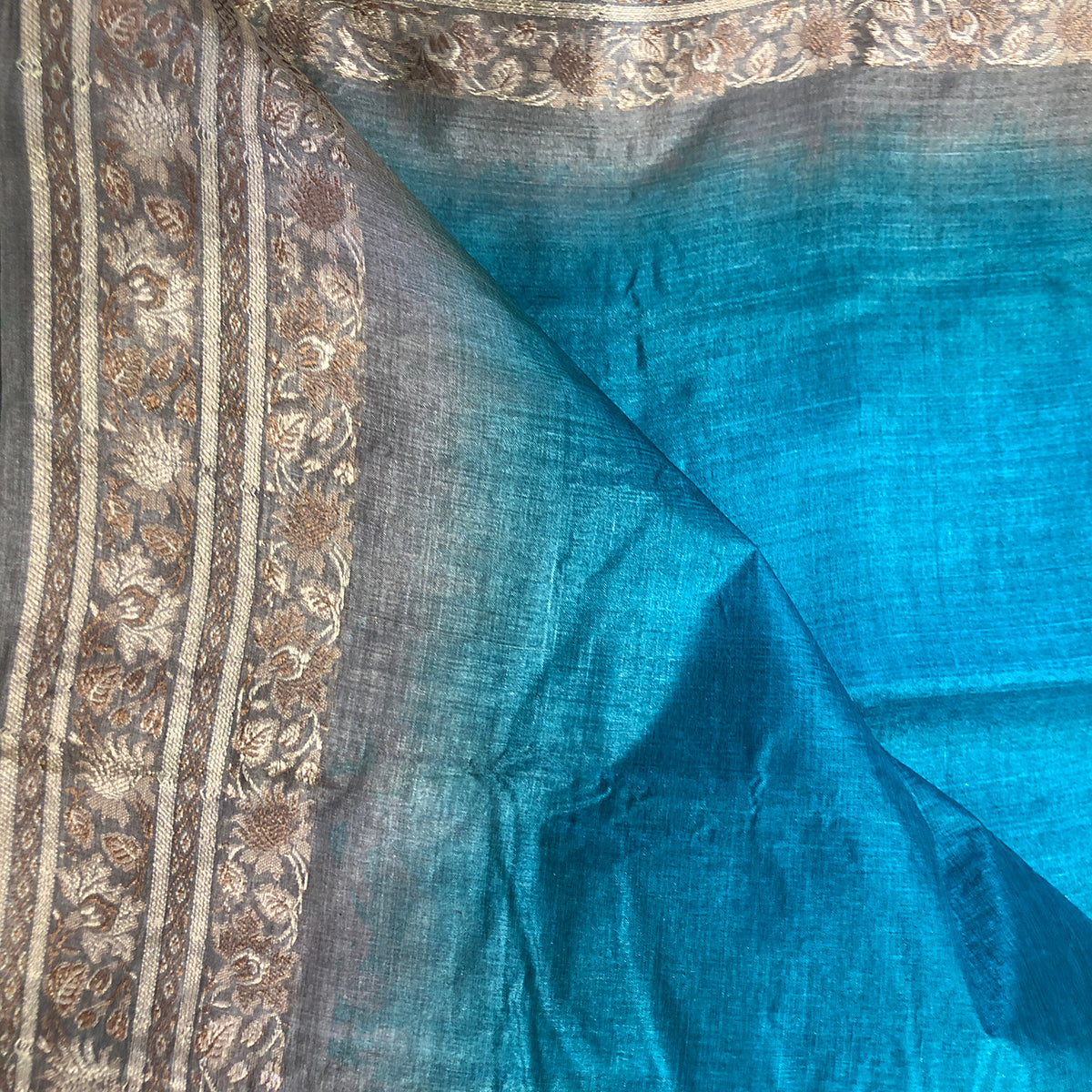 VM Tussar Silk Saree 2 - Vintage India NYC