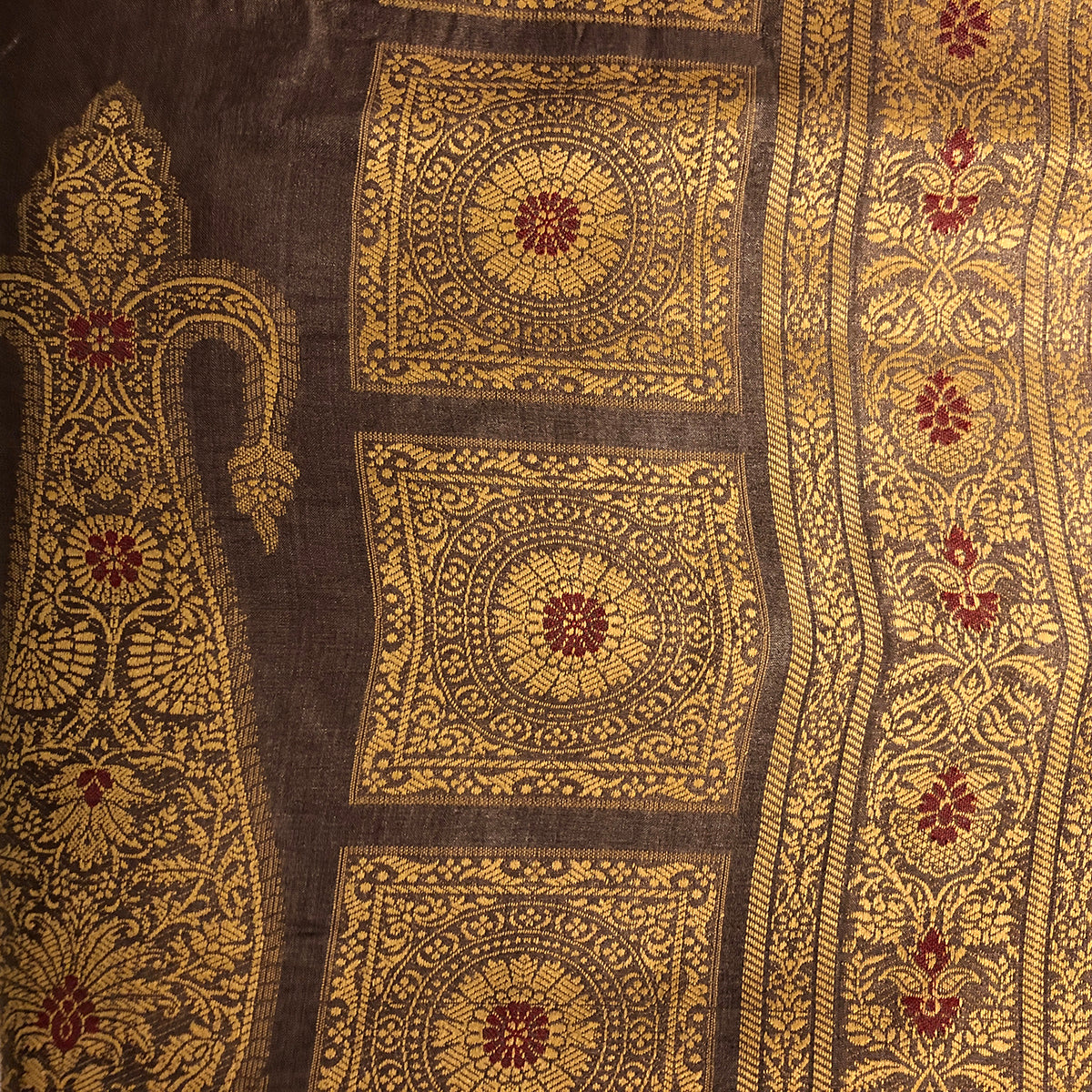 VM Tussar Silk Saree 3 - Vintage India NYC