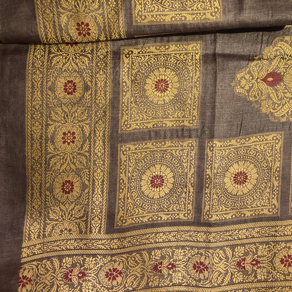 VM Tussar Silk Saree 3 - Vintage India NYC
