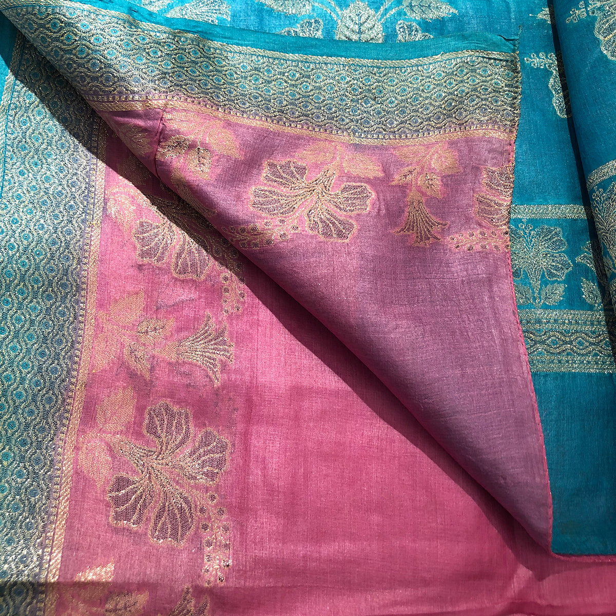 VM Tussar Silk Saree 8 - Vintage India NYC