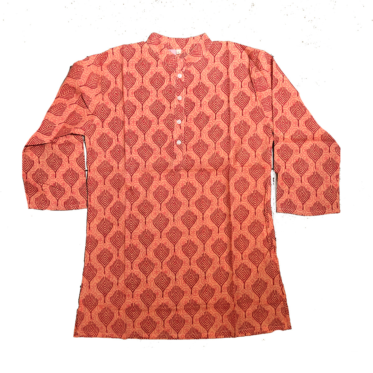 VR Peach Maroon Kurti - Vintage India NYC