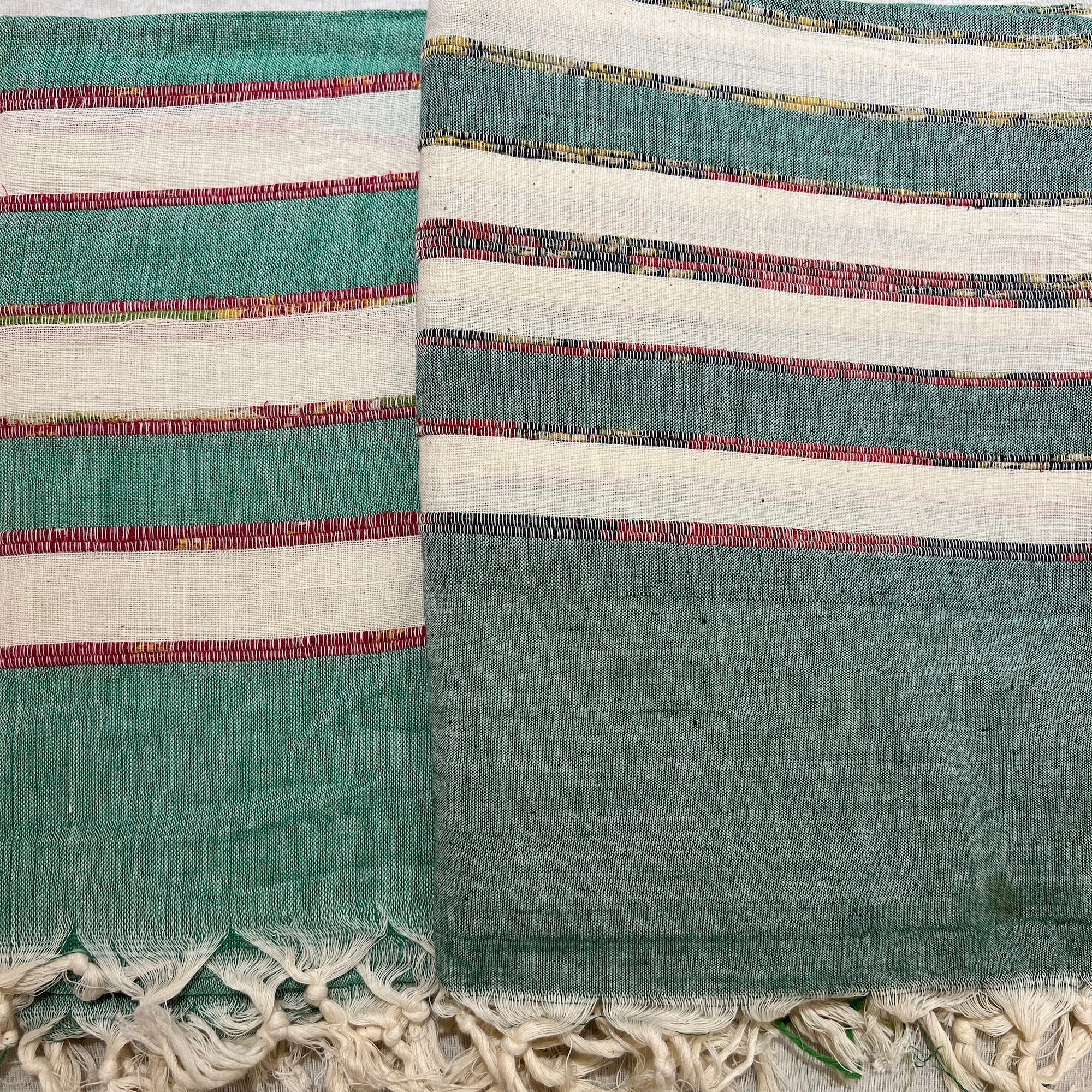Handwoven Cotton Khadi Shawls-Various Colors - Vintage India NYC
