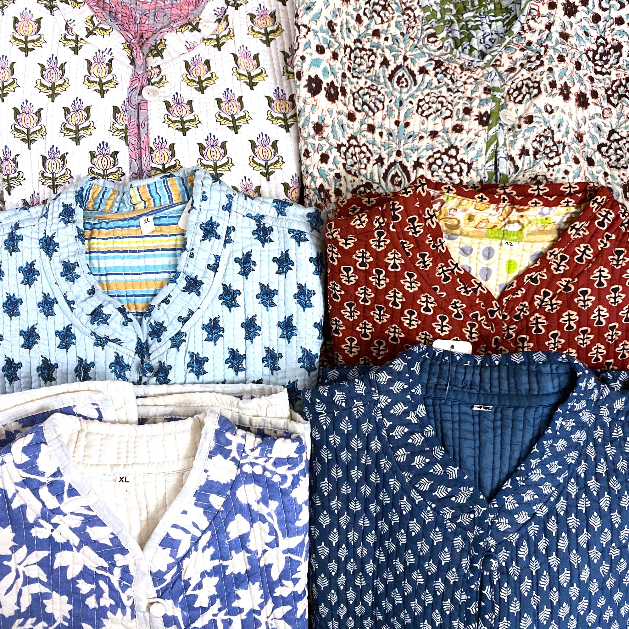 VR Short Quilted Coats-XL - Vintage India NYC