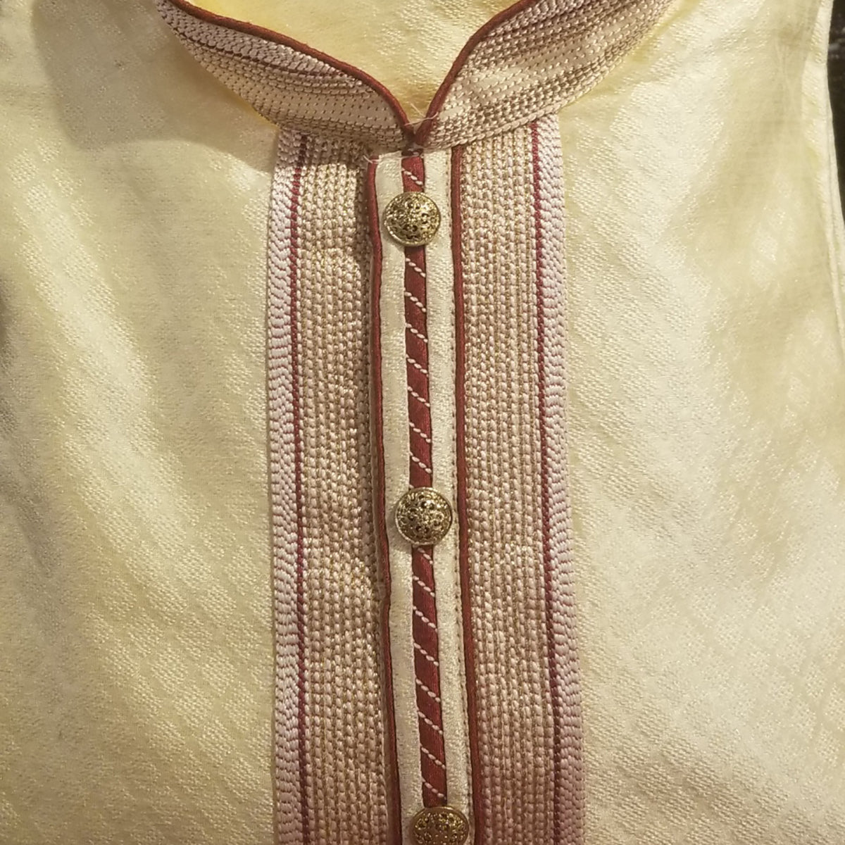 YD Cream Kurta - Vintage India NYC