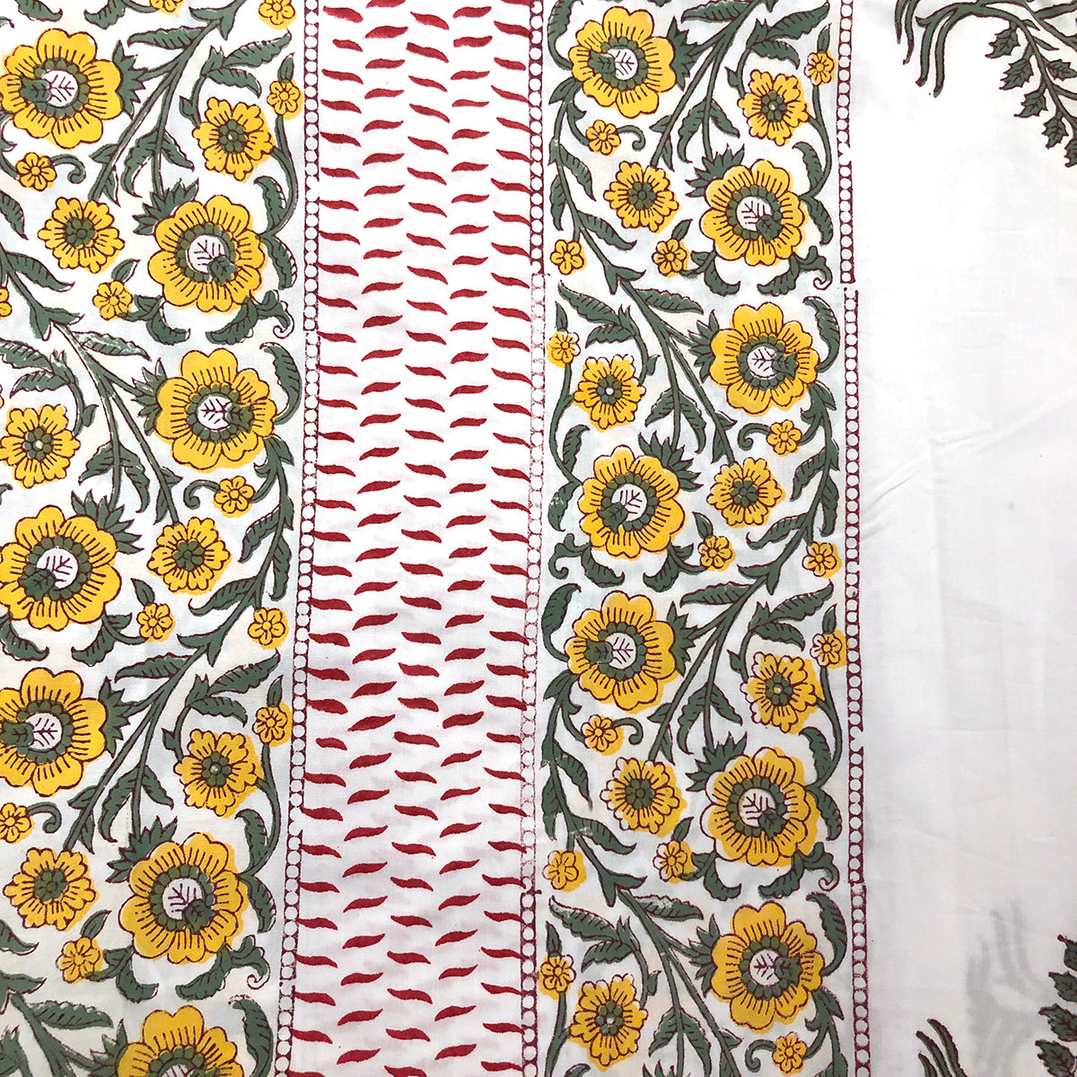 JM Fine Cotton Blockprint Sheets - Vintage India NYC