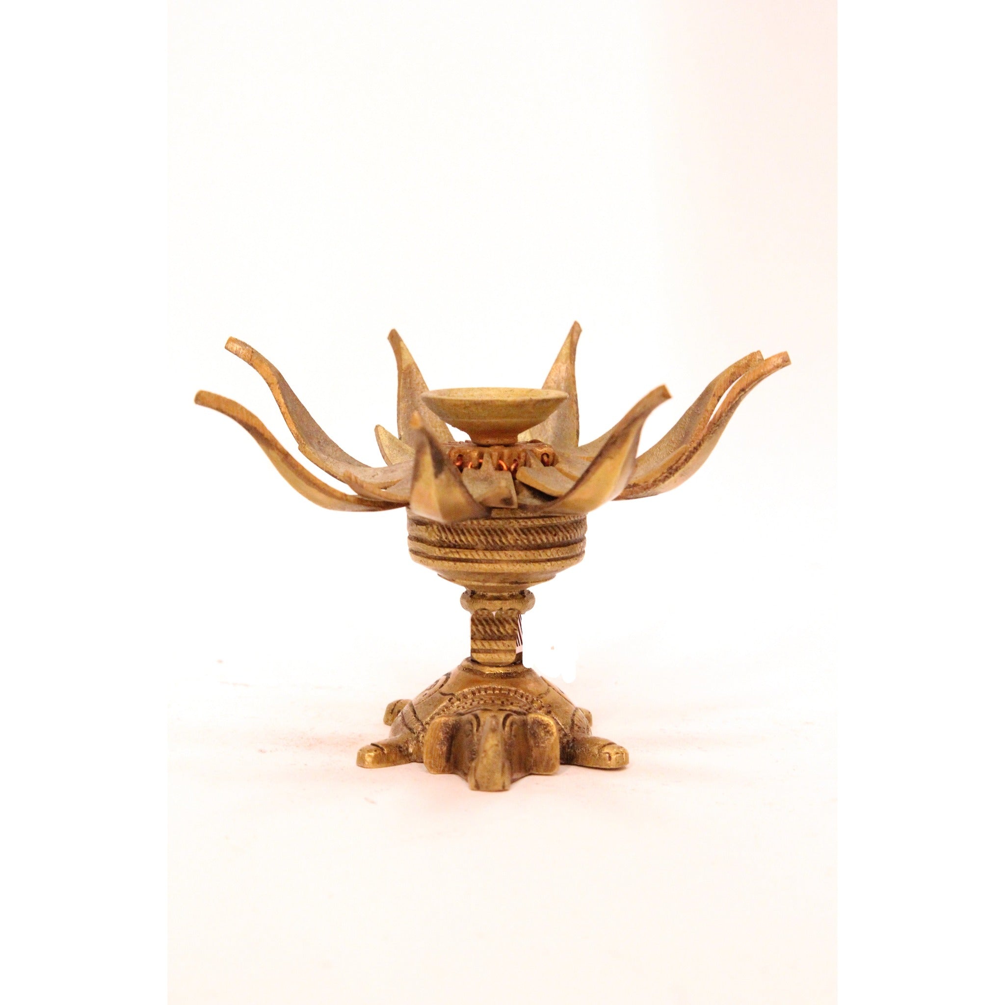 AK LOTUS CANDLE HOLDER - Vintage India NYC