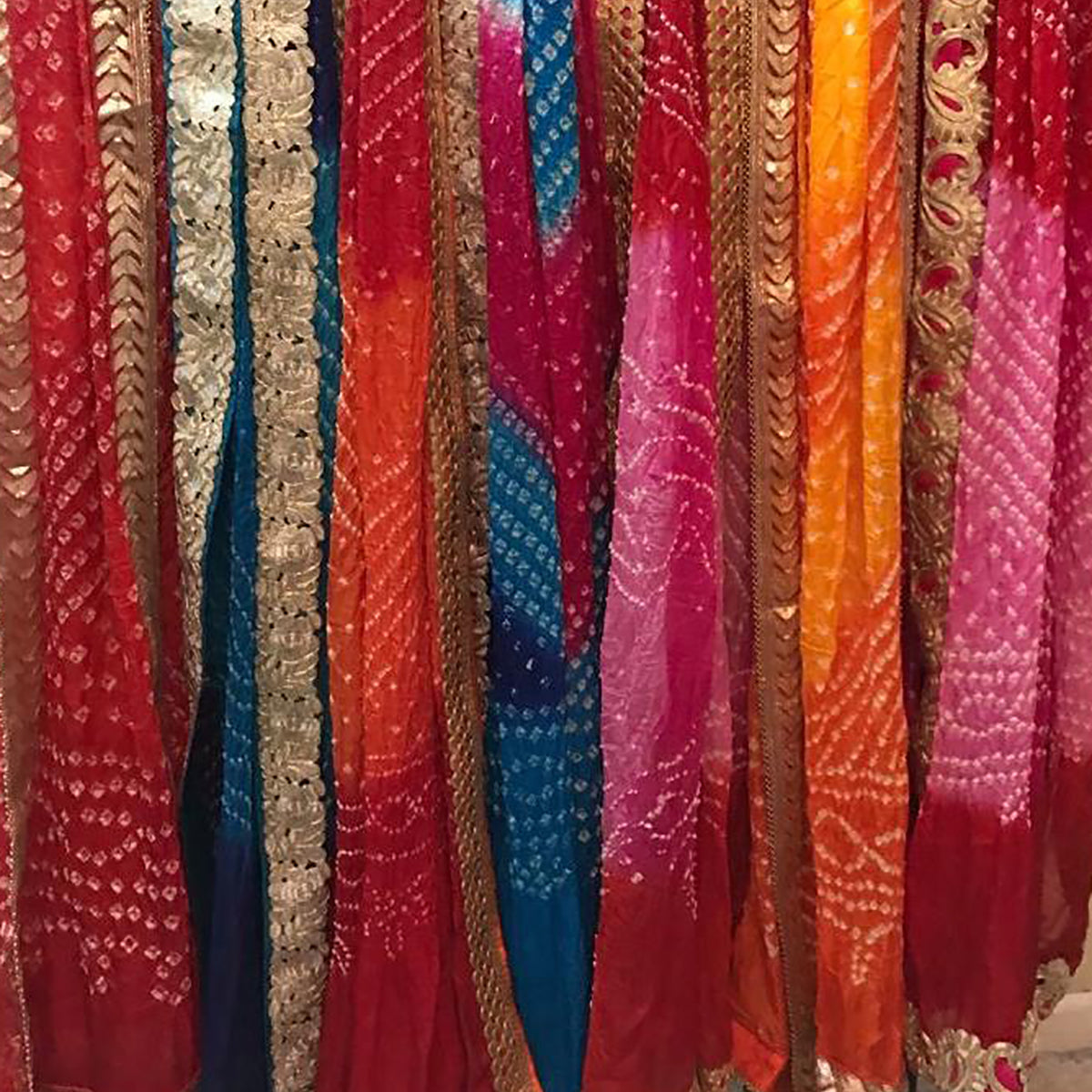 IE Bandhani Scarves - Vintage India NYC