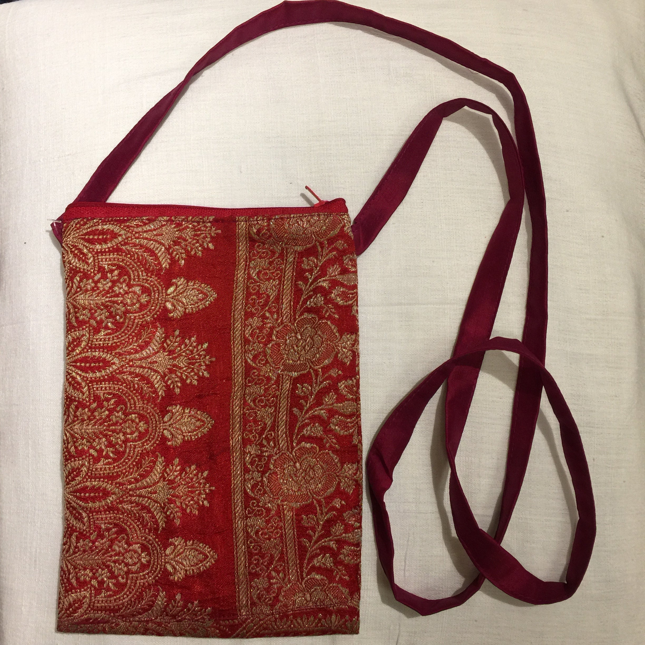 Vintage Saree Shoulder Pouch - Vintage India NYC