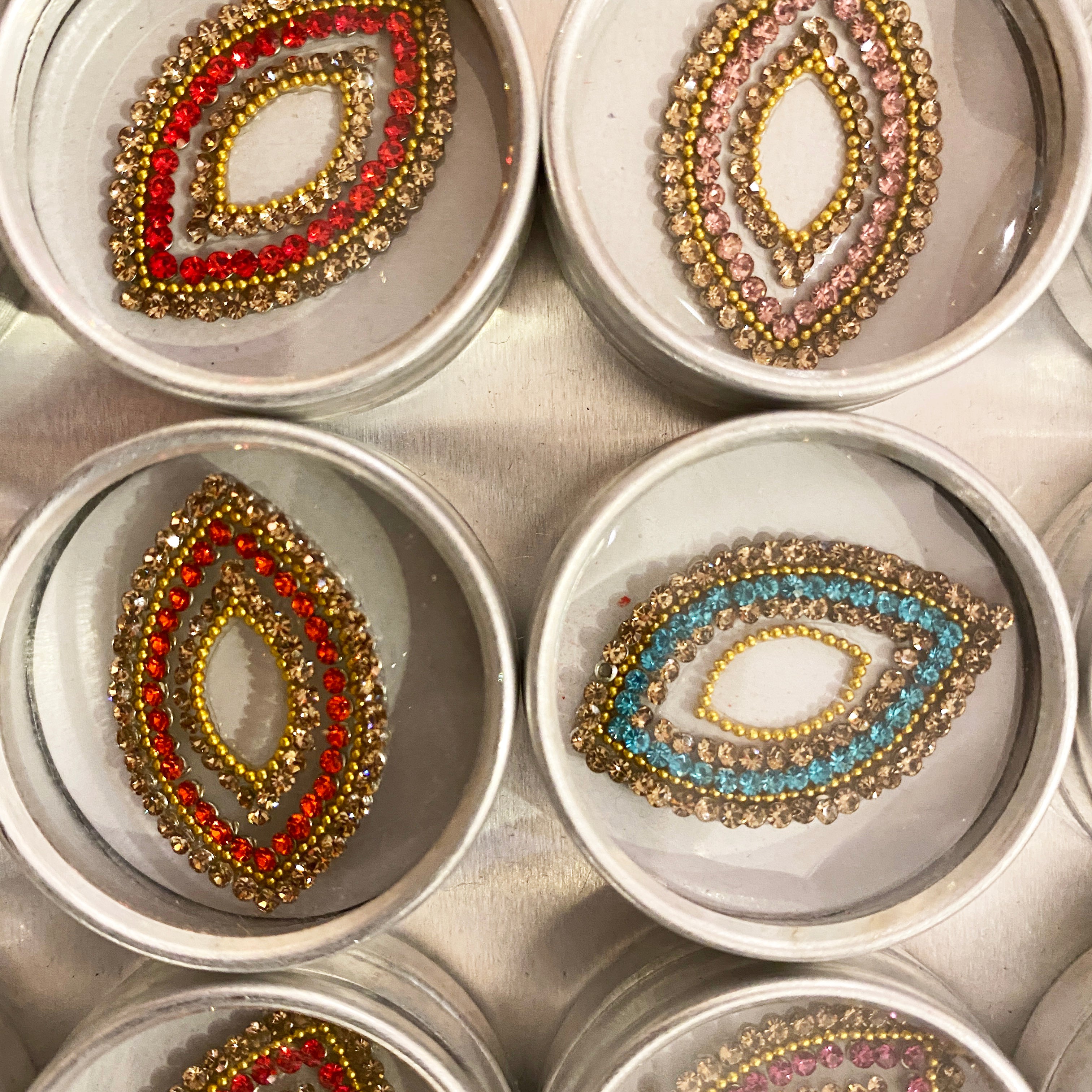 Large Size Bindis - Vintage India NYC
