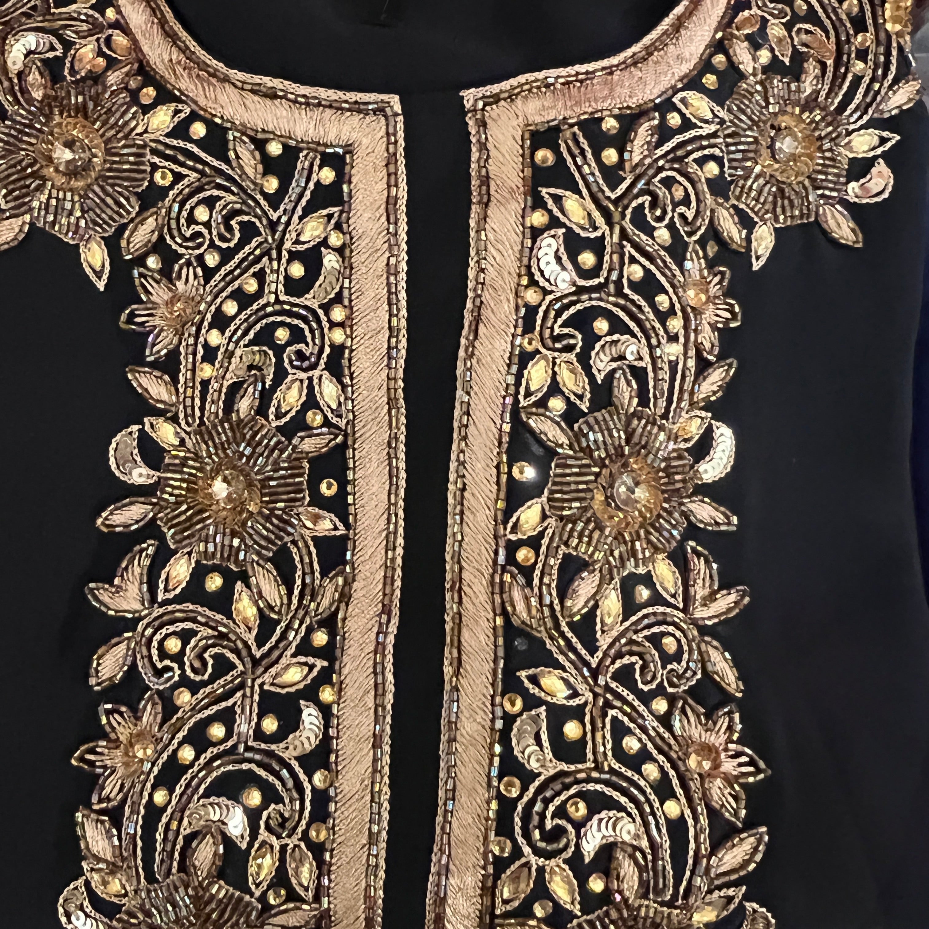 DT Georgette Kurti Size 38 - Vintage India NYC