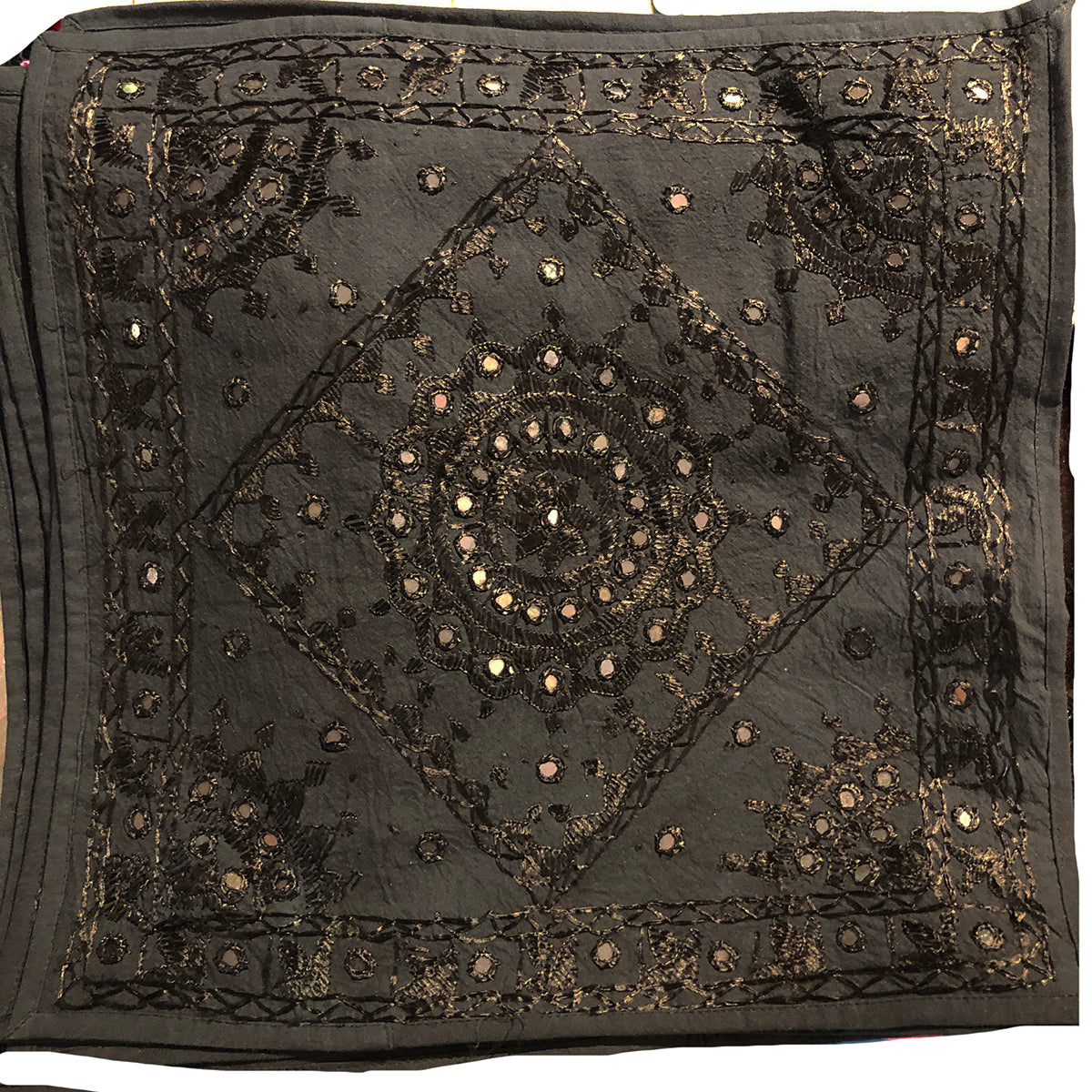 JM Mirrorwork Pillow Covers-7 Colors - Vintage India NYC