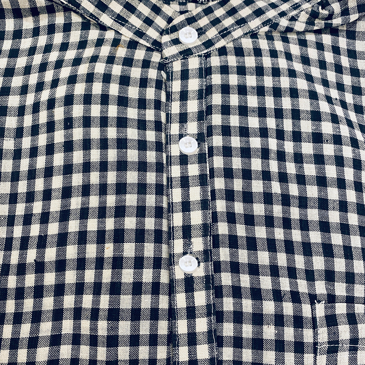 Plaid Khadi Kurtas-Choose size and pattern - Vintage India NYC