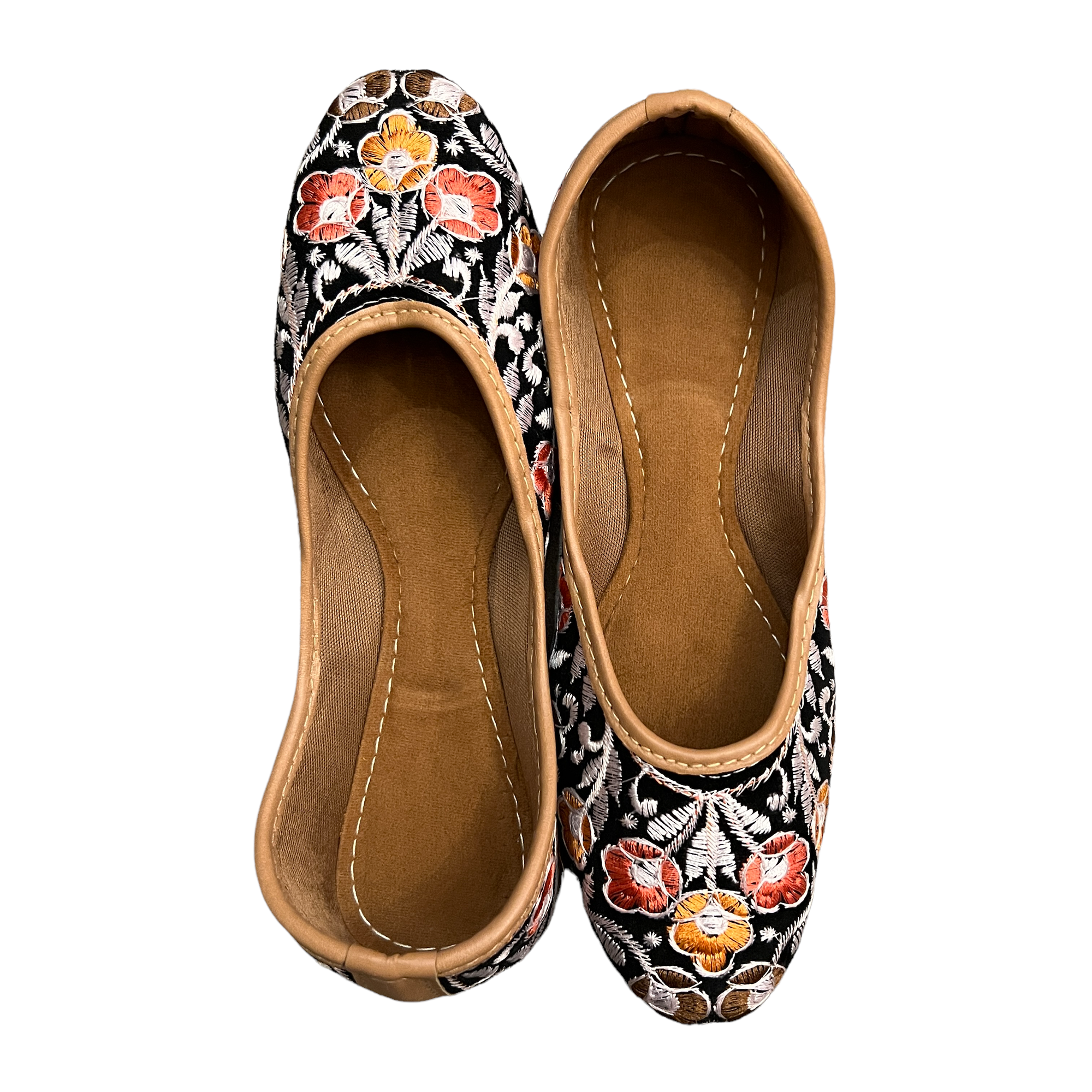 Women's Embroidered Juttis - Vintage India NYC