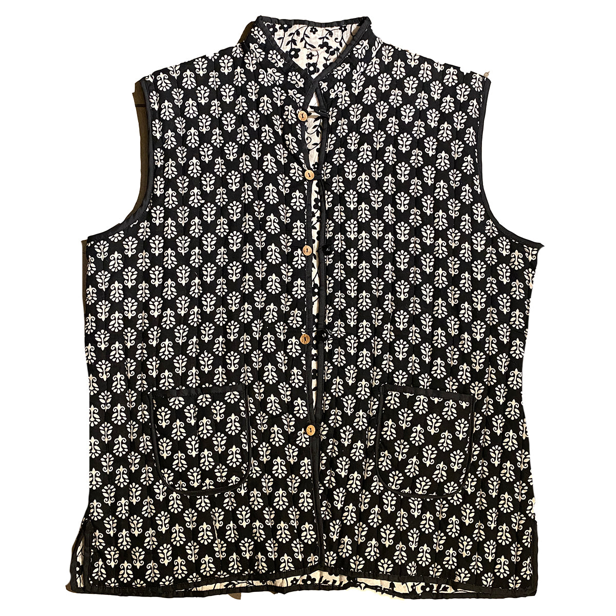 Mens Reversible Quilted Vests - Vintage India NYC