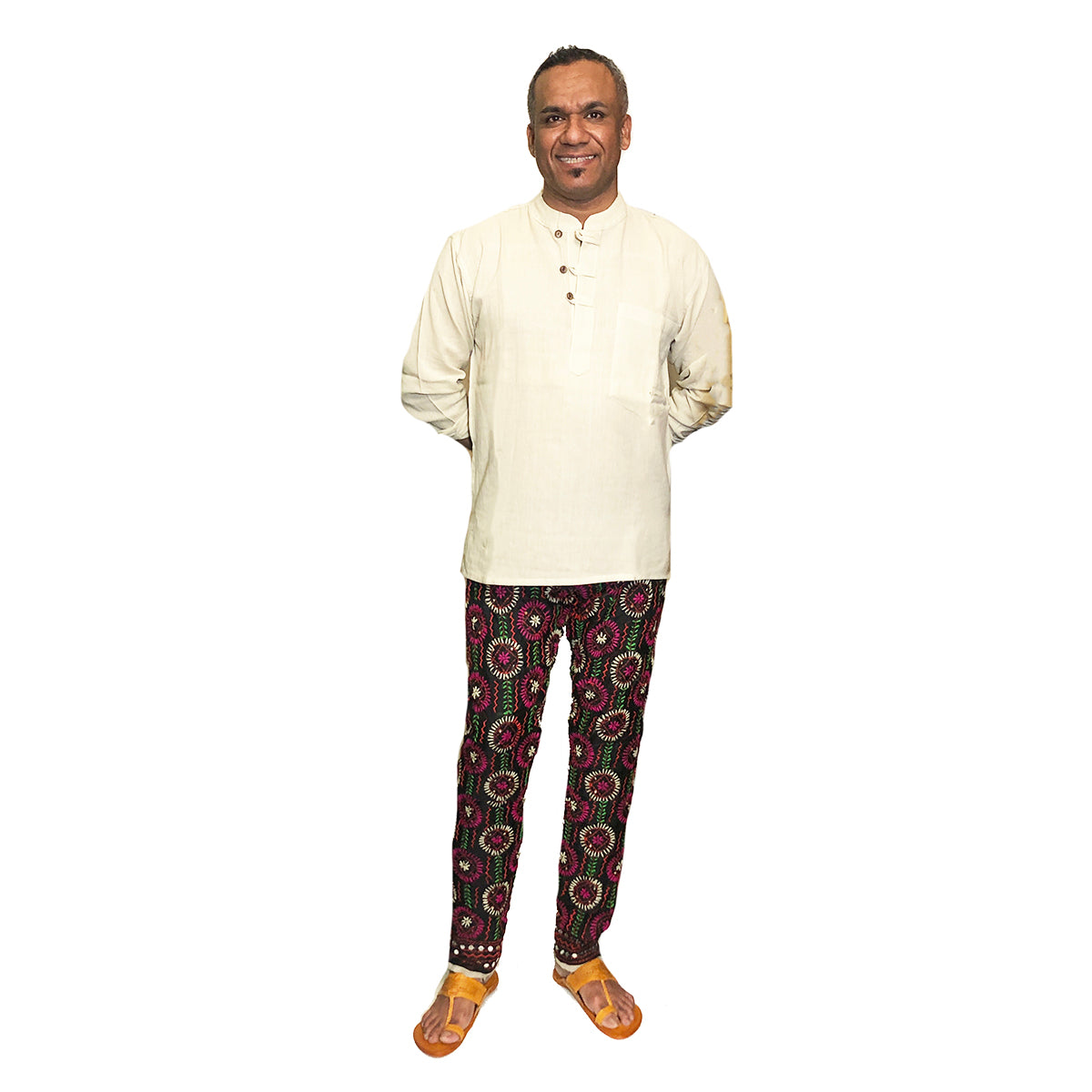 SH Phulkari Pant-Unisex - Vintage India NYC