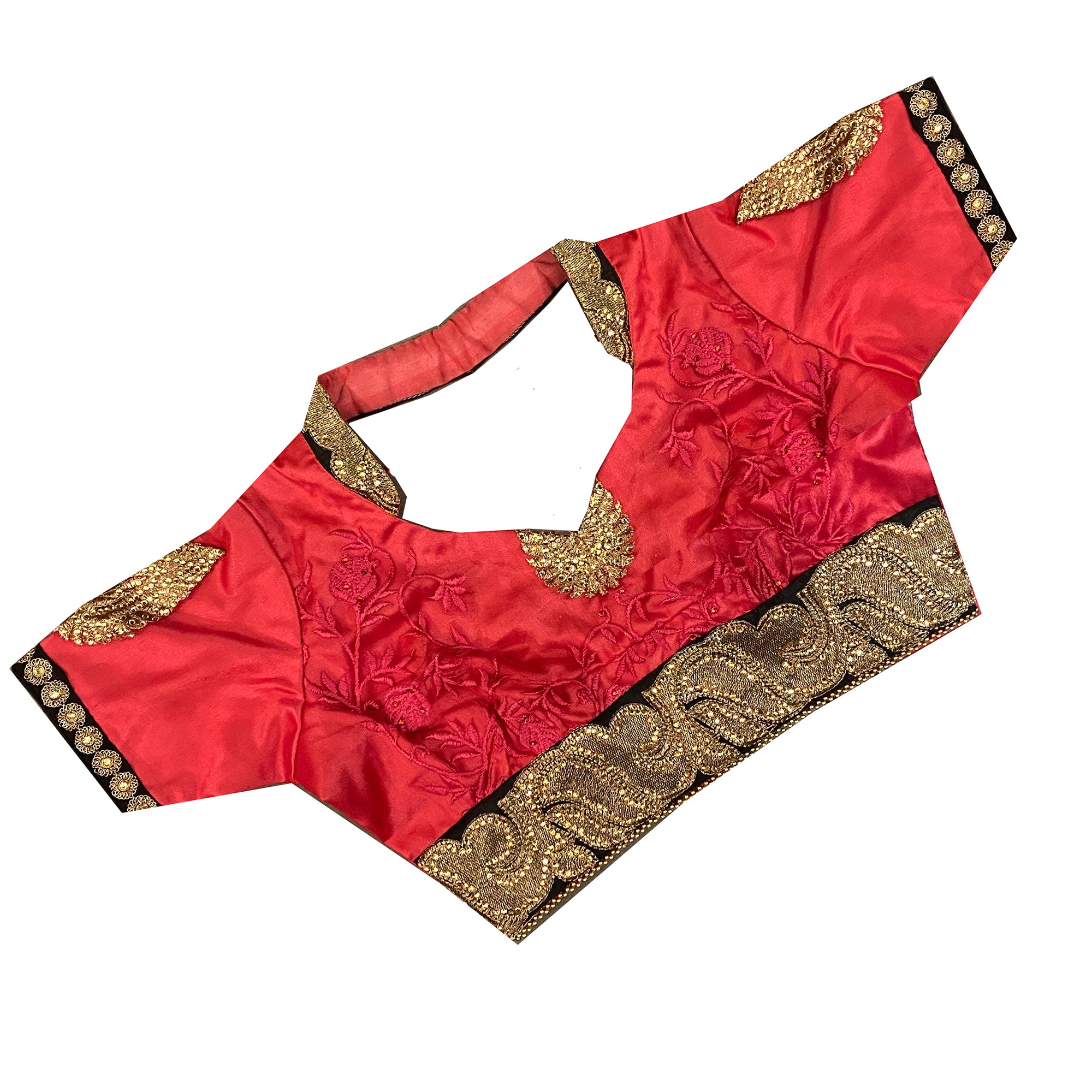 Pink and black saree - Vintage India NYC