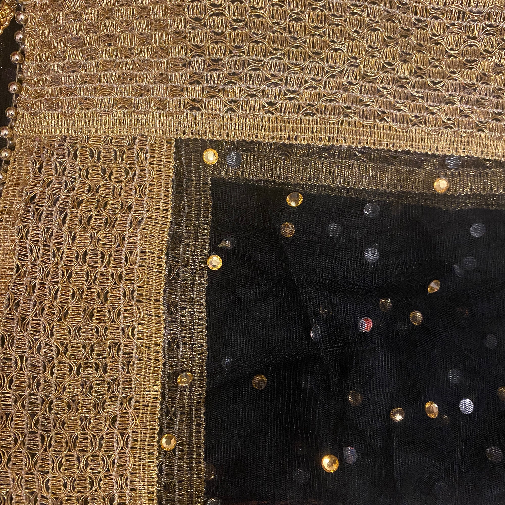 DT Stonework Dupatta - Vintage India NYC