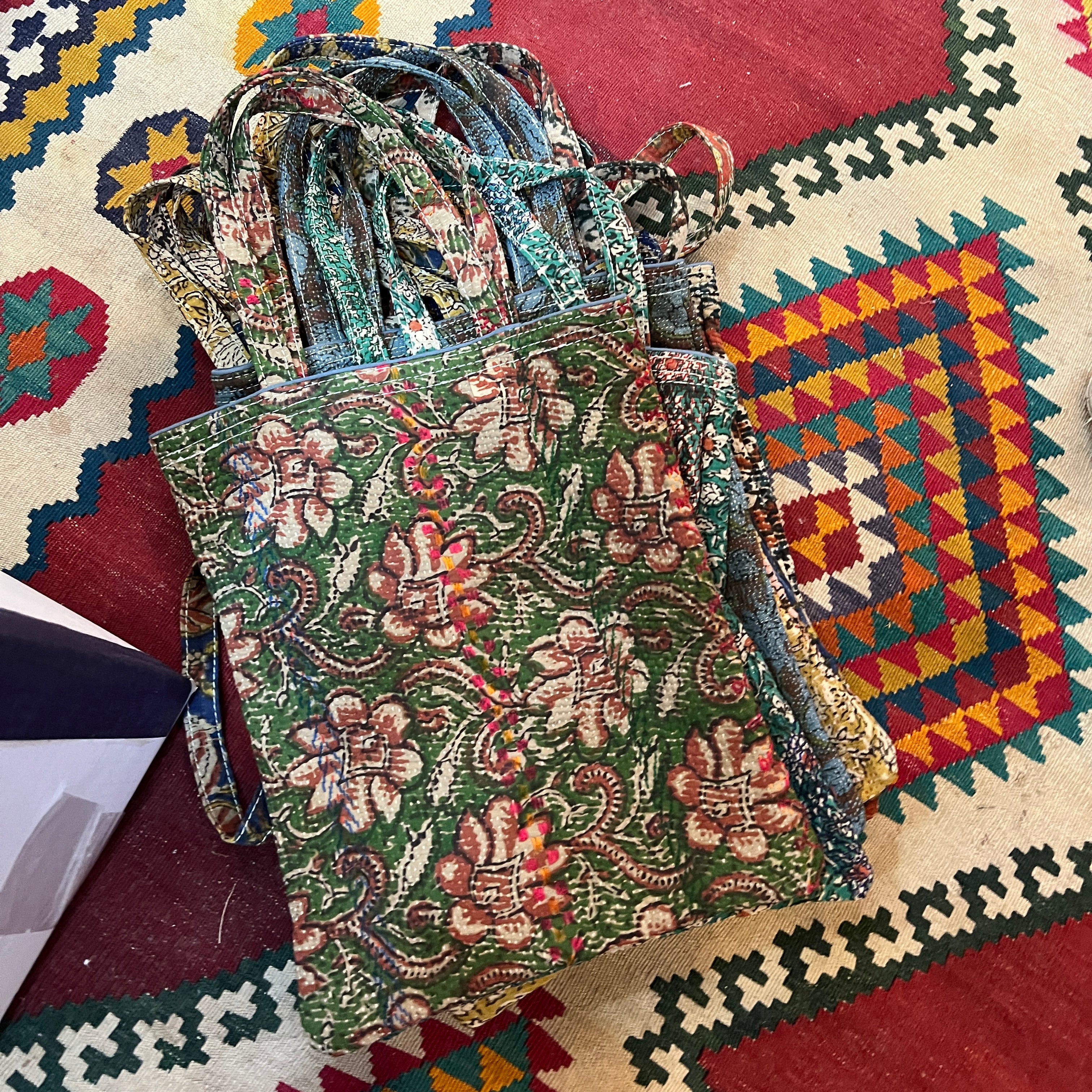 Kantha Bags-Assorted - Vintage India NYC