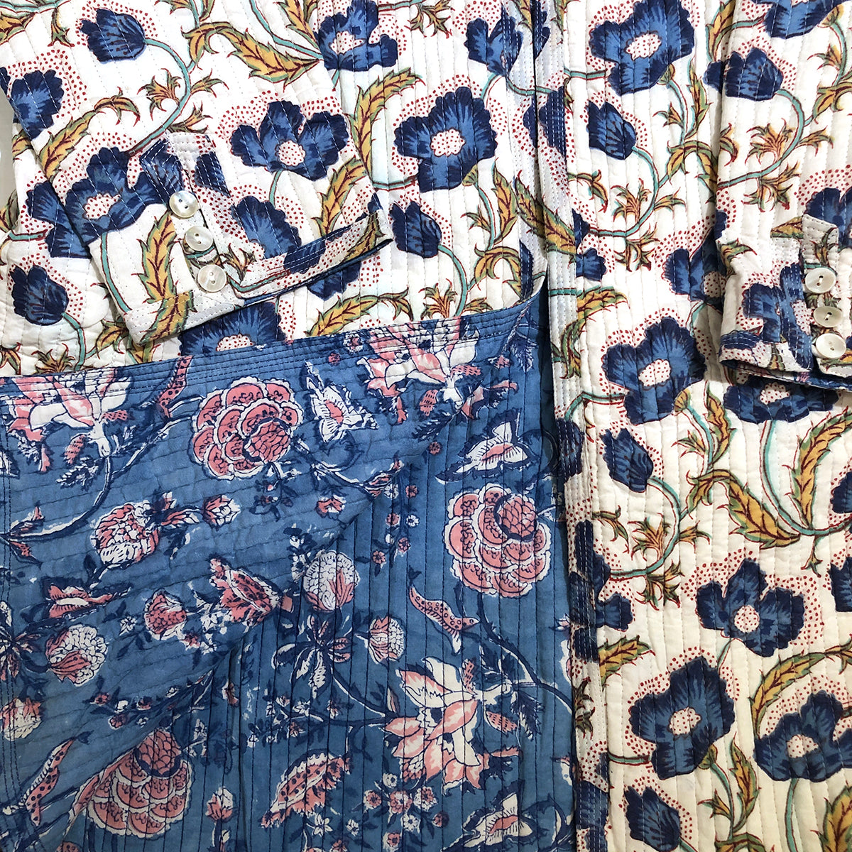 VR Quilted BlockPrint Coats - Vintage India NYC