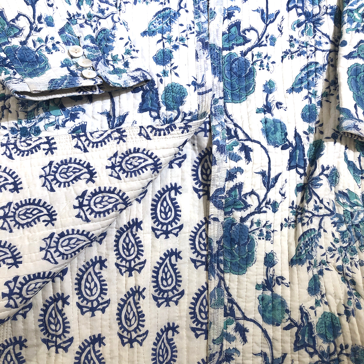 VR Quilted BlockPrint Coats - Vintage India NYC