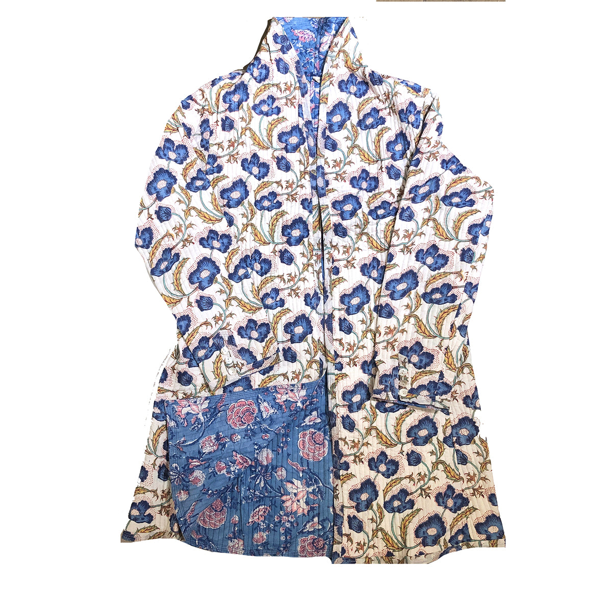 VR Quilted BlockPrint Coats - Vintage India NYC