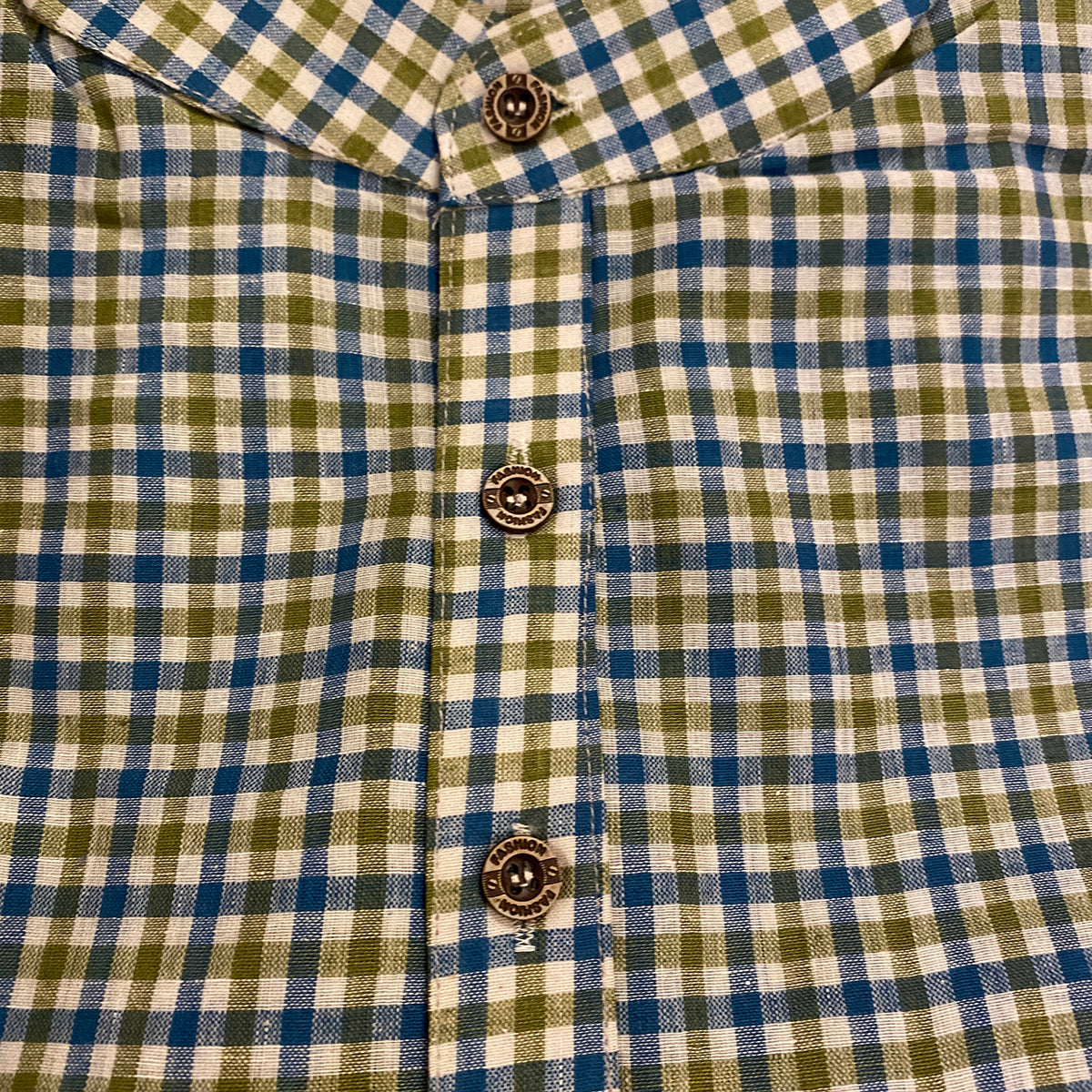 Plaid Khadi Kurtas-Choose size and pattern - Vintage India NYC