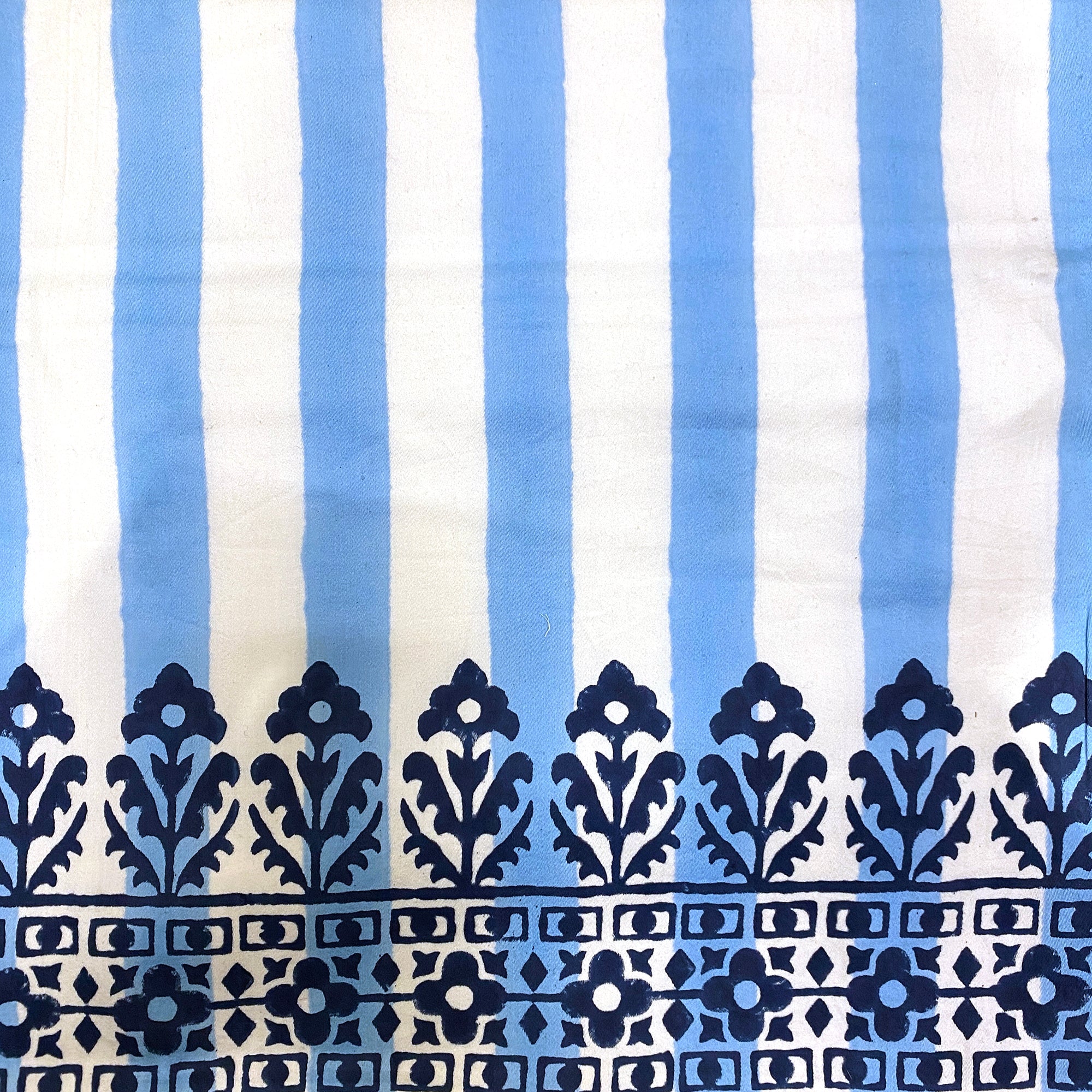 Block Print Stripe Pillow Cover - Vintage India NYC