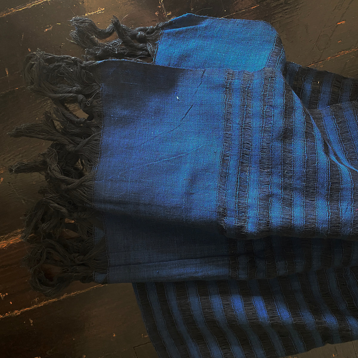 Handwoven Striped Cotton Scarves-10 Colors - Vintage India NYC