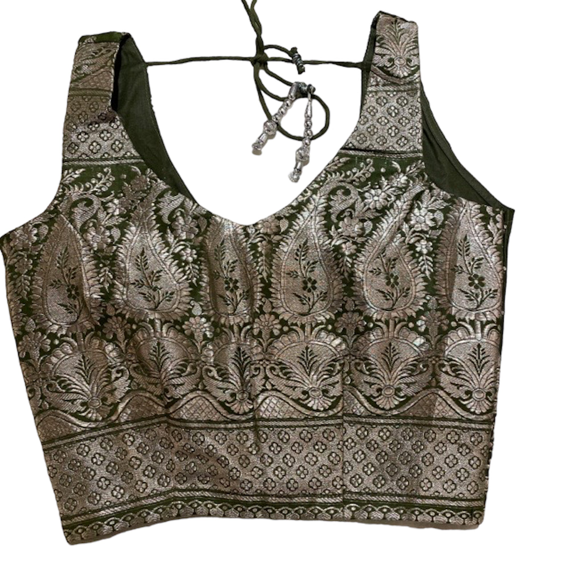 Brocade Saree Blouses-Size 30 - Vintage India NYC