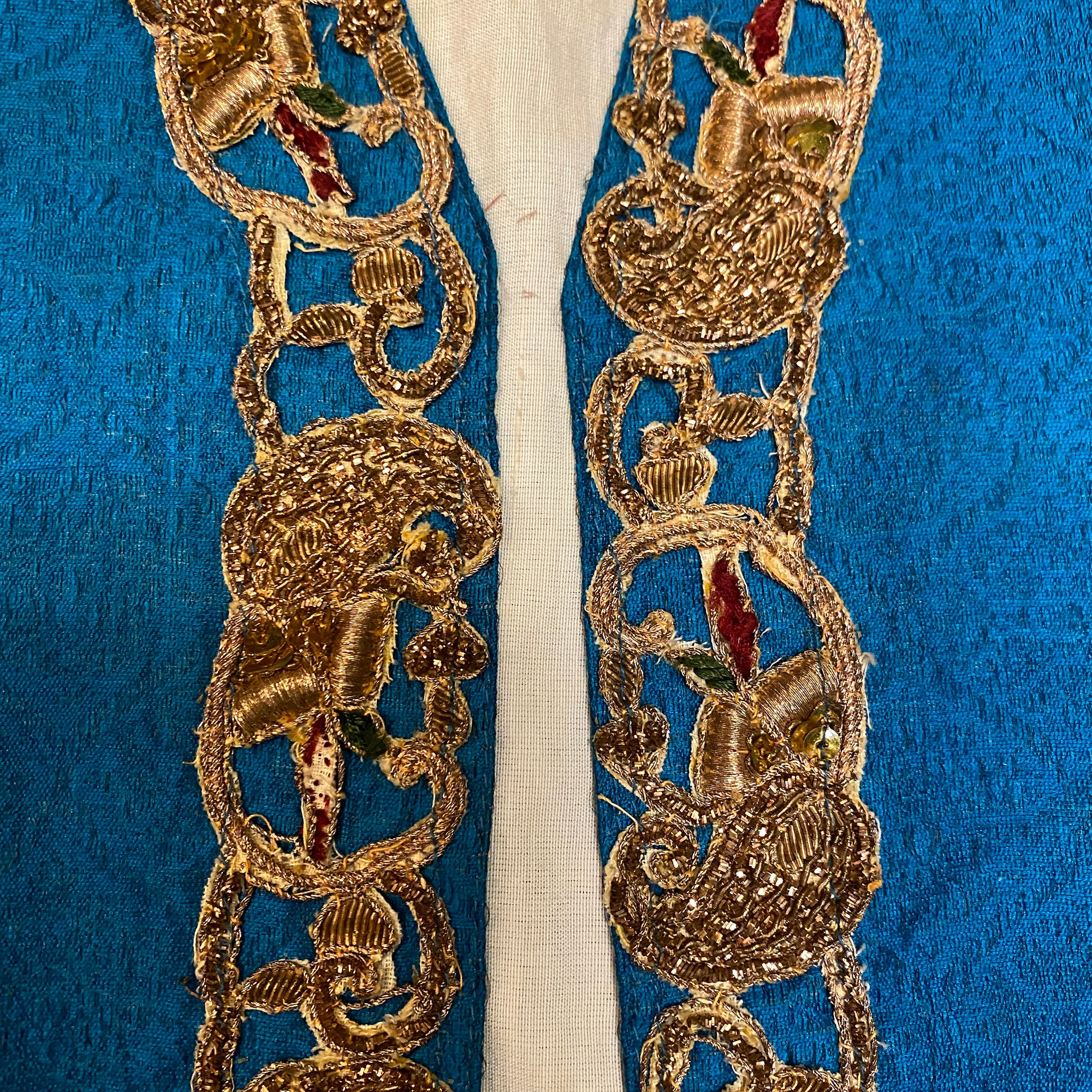 Boys Peacock Blue Krishna Costume - Vintage India NYC