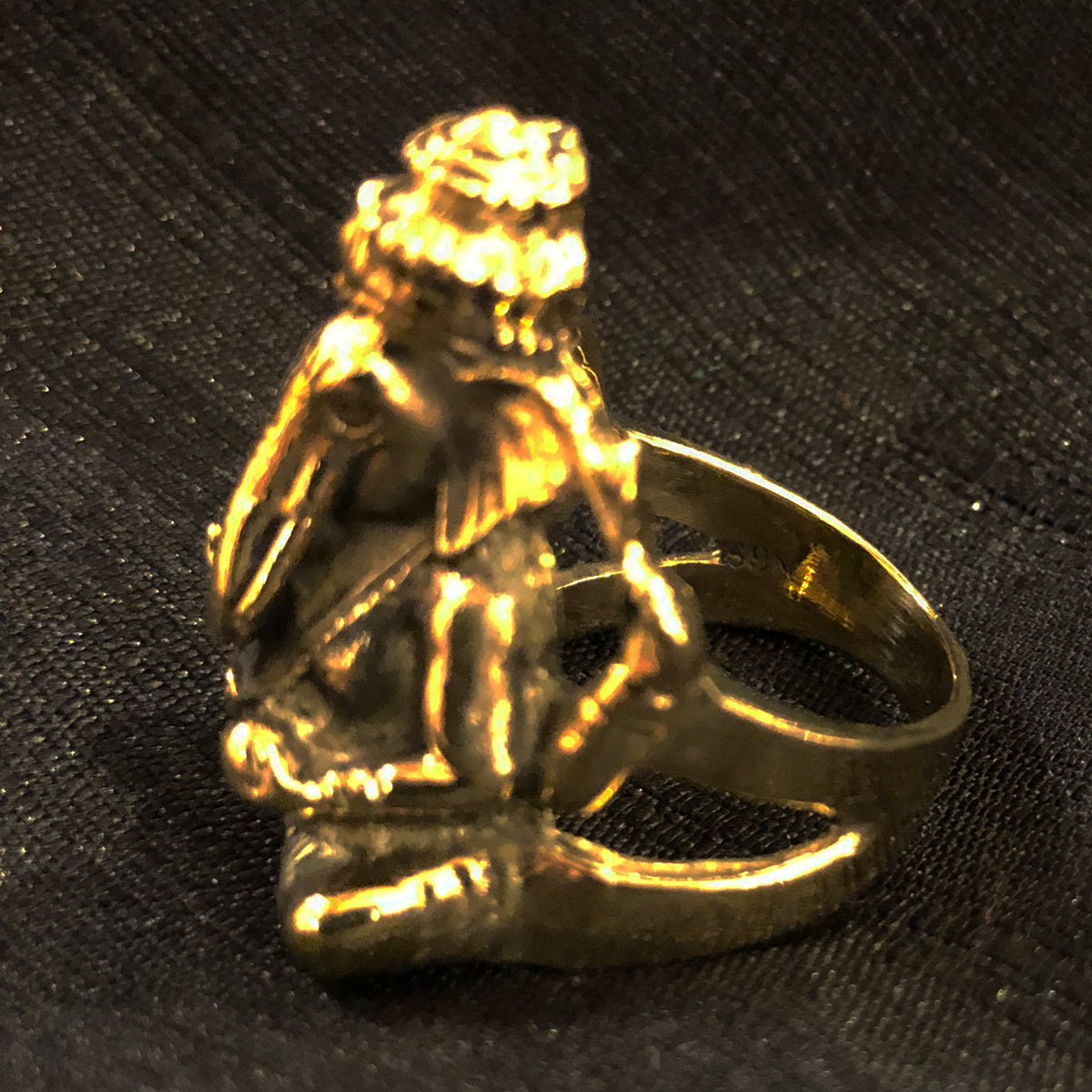 Brass Ganesha Rings - Vintage India NYC